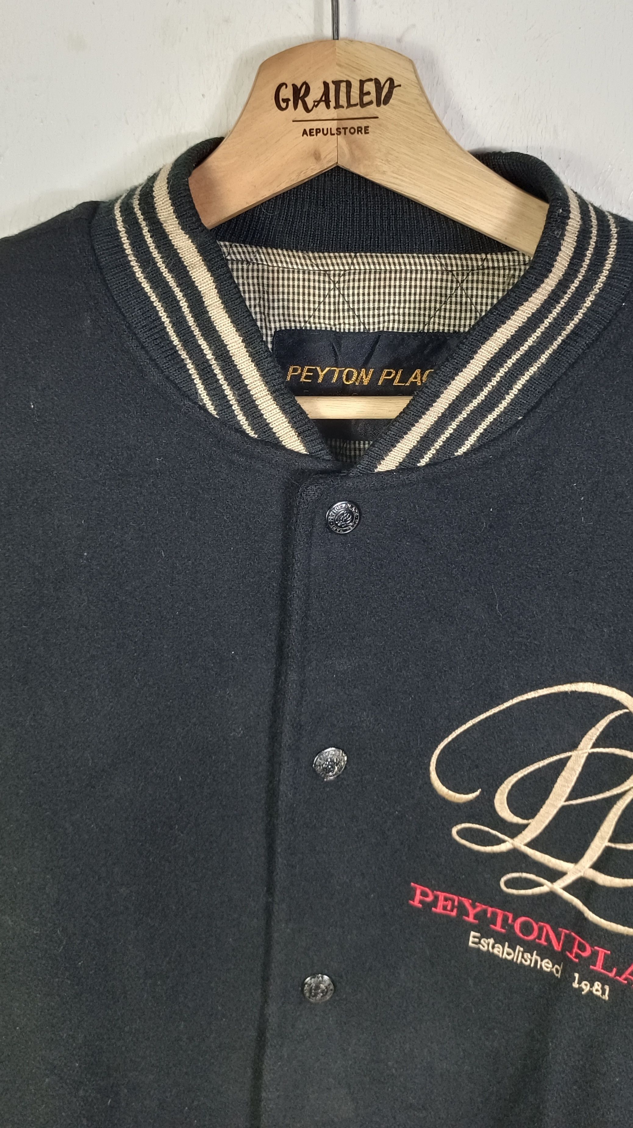 PPFM Vintage Peyton Place Race Varsity Jacket Size US XL / EU 56 / 4 - 9 Thumbnail