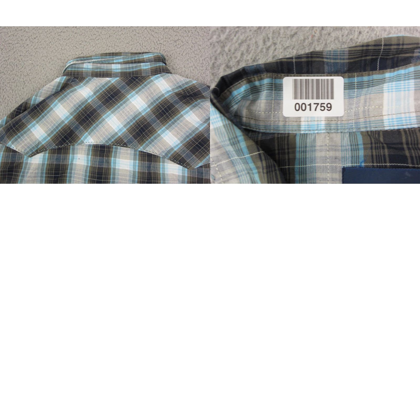 Wrangler Wrangler Shirt 2XL Blue Brown Plaid Western Cowboy Snap Mens Casual Button-Up Long Sleeve X2XL Western 90s? Size US XXL / EU 58 / 5 - 8 Thumbnail