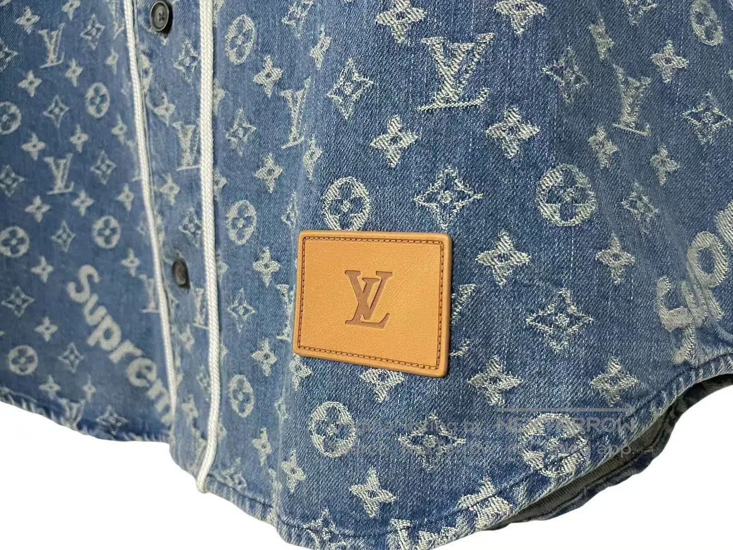 Louis Vuitton Louis Vuitton x Supreme Denim Baseball Jacket. Size US L / EU 52-54 / 3 - 2 Thumbnail