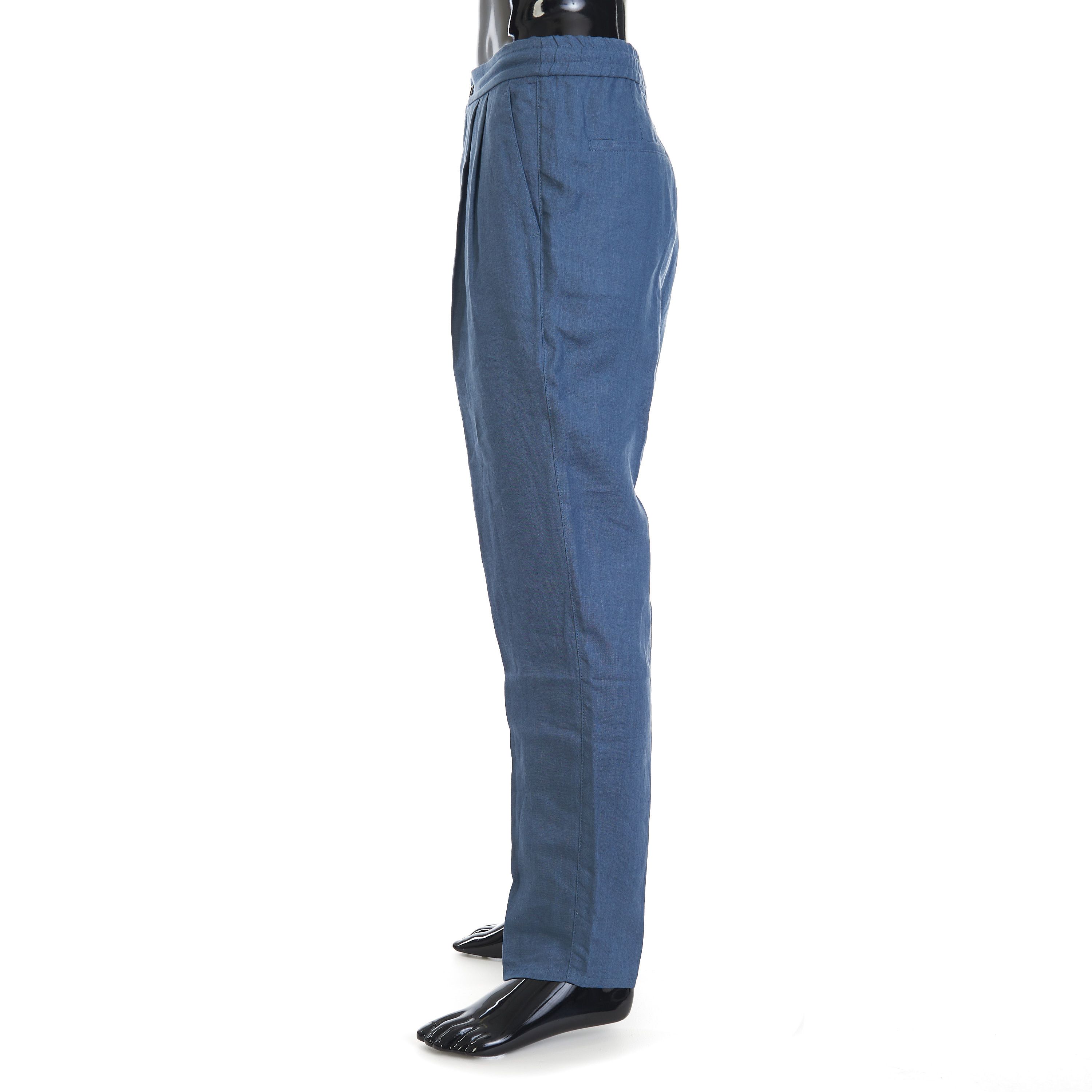 Brunello Cucinelli Relaxed Fit Trousers - Drawstring, Double Pleats, Linen Size US 30 / EU 46 - 7 Thumbnail