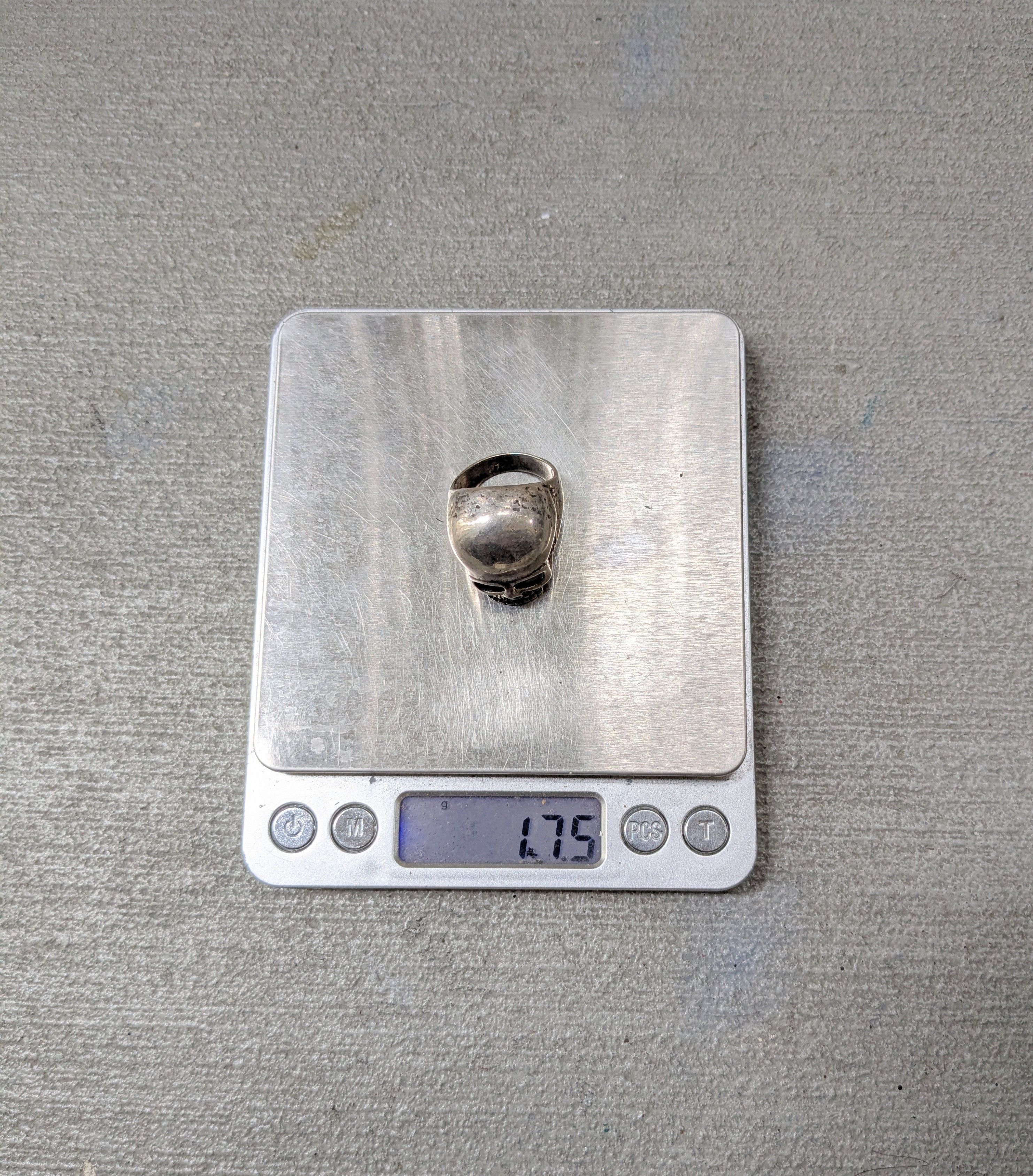 Jewelry × Vintage Vintage Skull Ring Skeleton Gordon & Smith Punk Rock Biker Size ONE SIZE - 13 Thumbnail