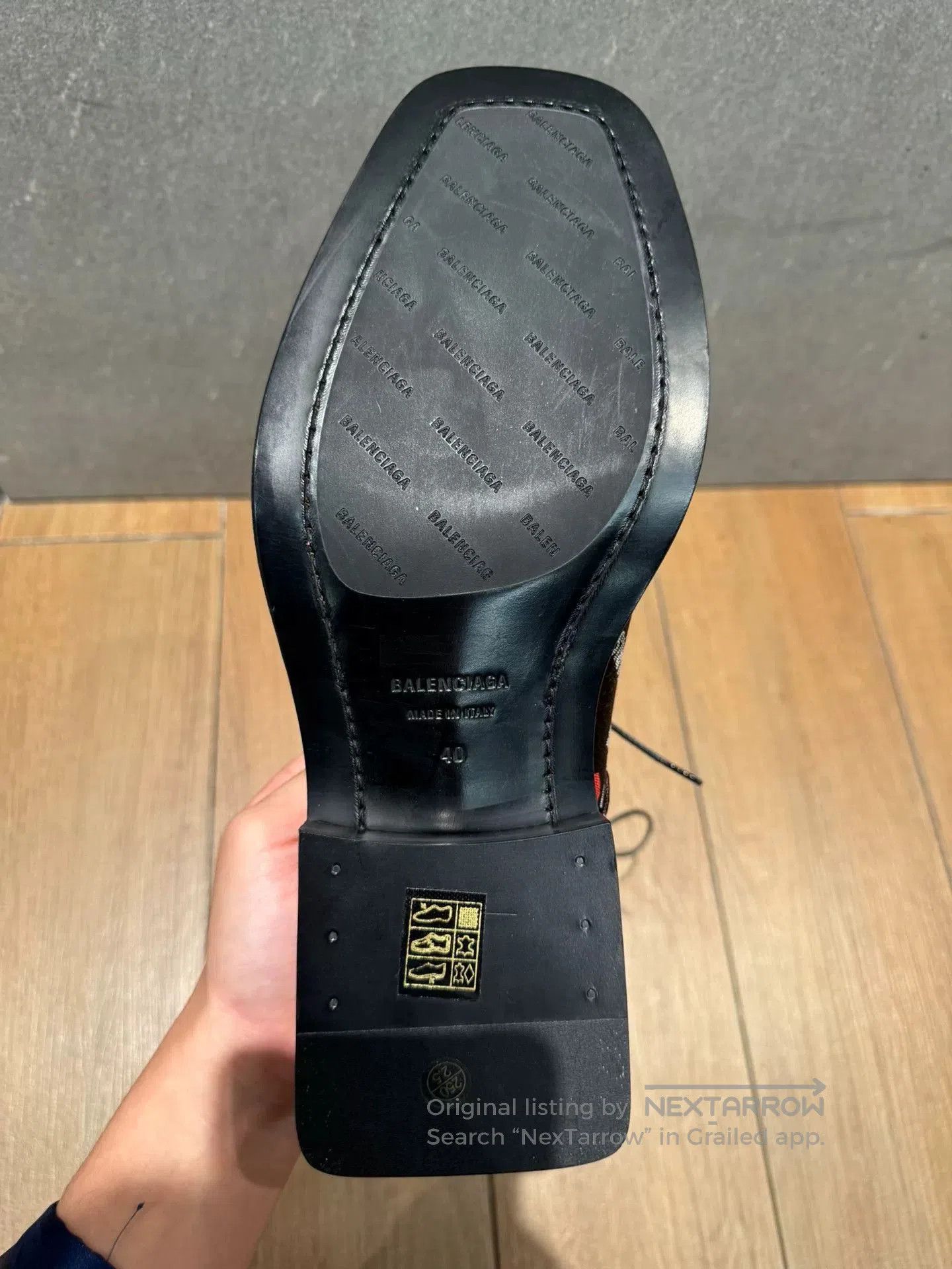 Balenciaga Balenciaga Square Toe 'I Love Paris' Derby Shoes. Size US 7 / EU 40 - 7 Thumbnail
