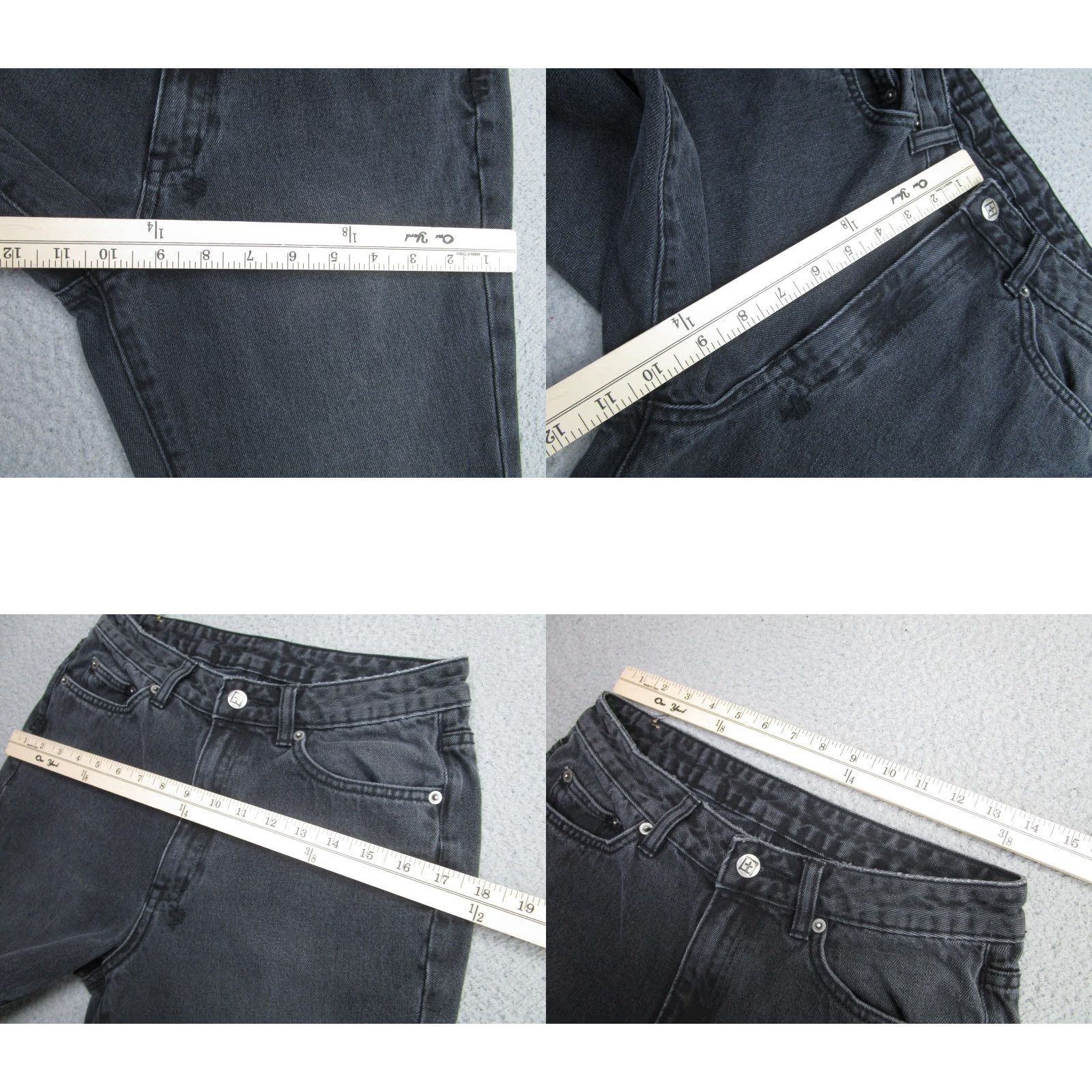 Ksubi Ksubi Jeans Womens 27 Black Skinny Kickn Beat Up Bootcut Distressed Denim Goth Size 27" / US 4 / IT 40 - 8 Thumbnail