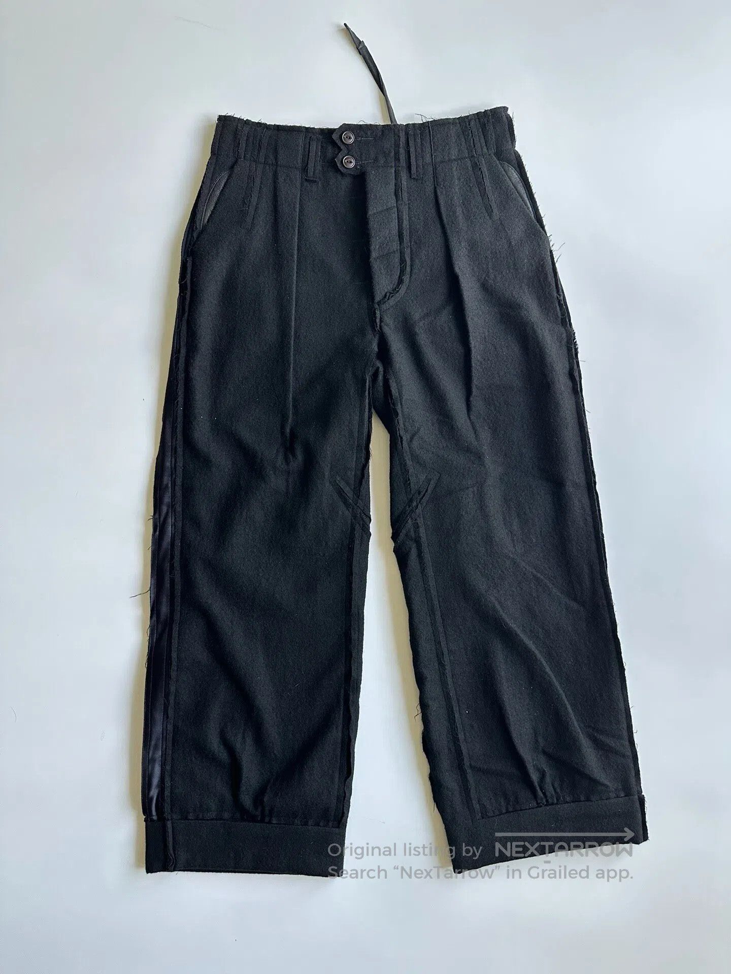 Takahiromiyashita The Soloist. takahiromiyashita thesoloist Initial woolen trousers| Size 34R - 4 Thumbnail