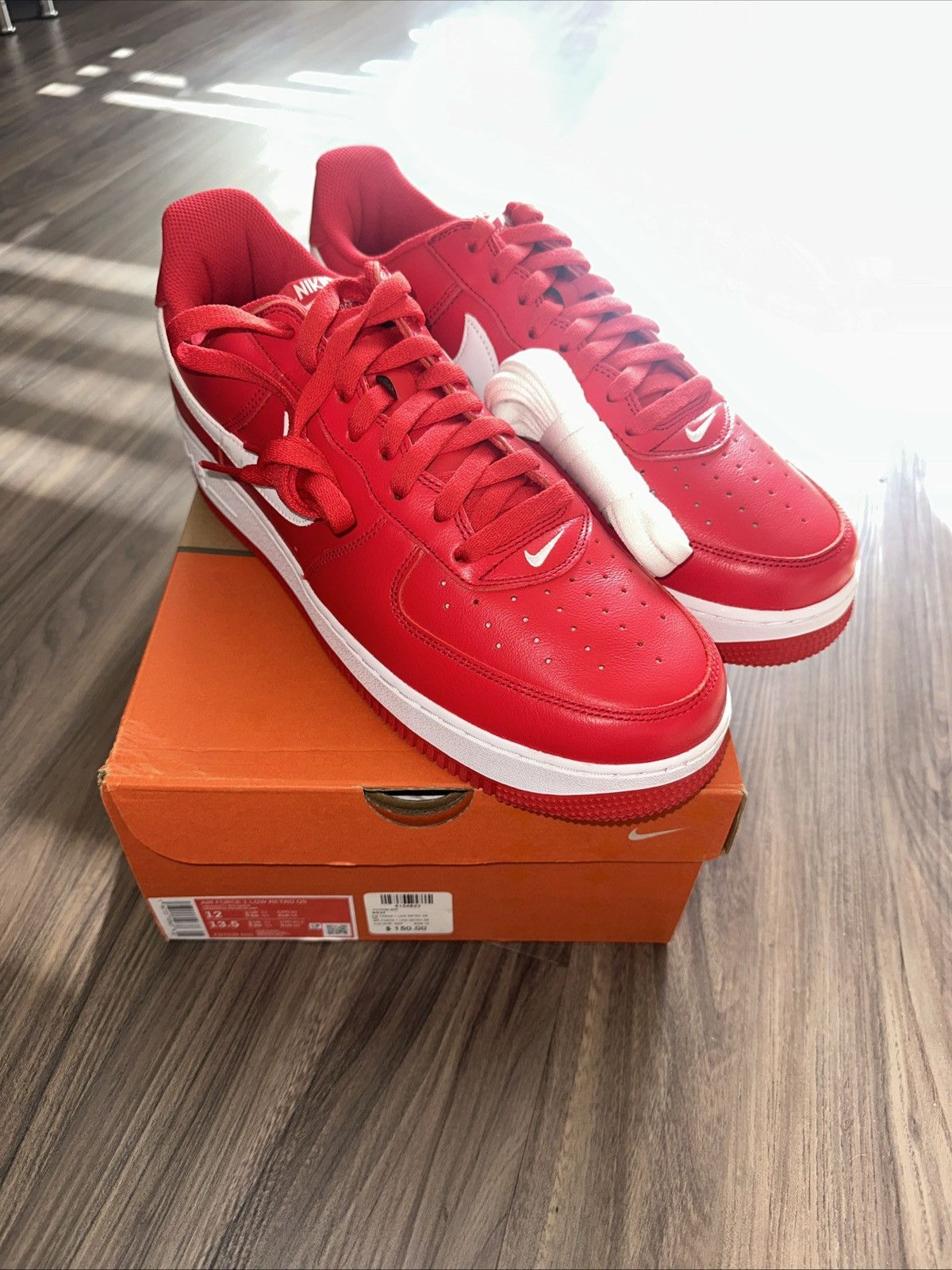 Nike Nike Air Force 1 Low Retro QS Red FD7039-600 Men’s Size 12 Size US 12 / EU 45 - 1 Thumbnail