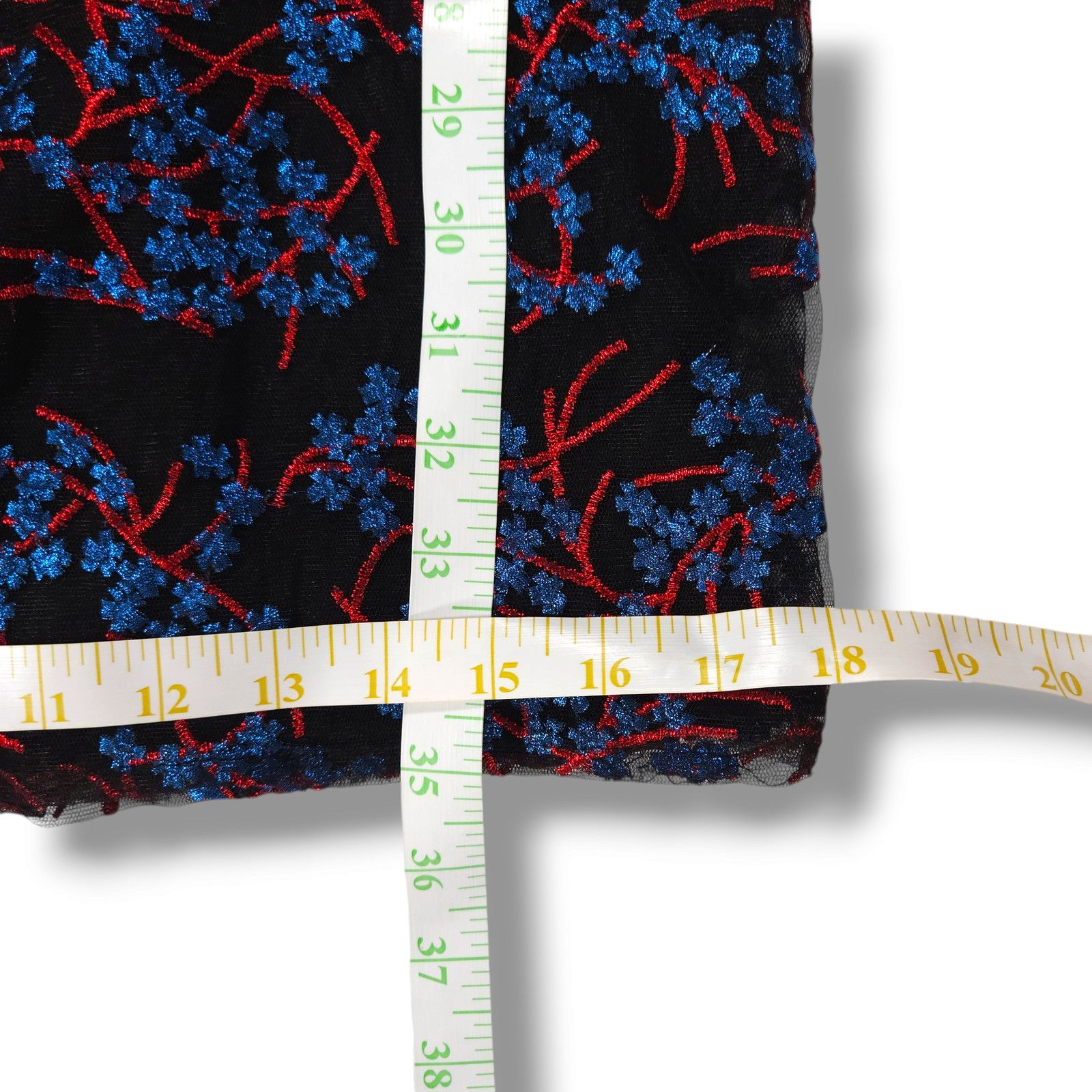 Nicole Miller EUC Nicole Miller Embroidered Dress Sz. 4 Black Blue Red Size S / US 4 / IT 40 - 8 Thumbnail