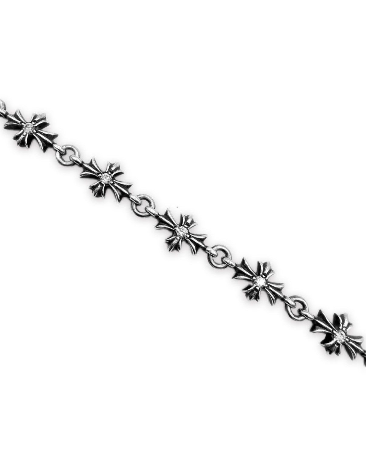 Chrome Hearts Chrome Hearts Diamond Factory Set Tiny E .925 Silver 10 Link Bracelet Size ONE SIZE - 2 Thumbnail