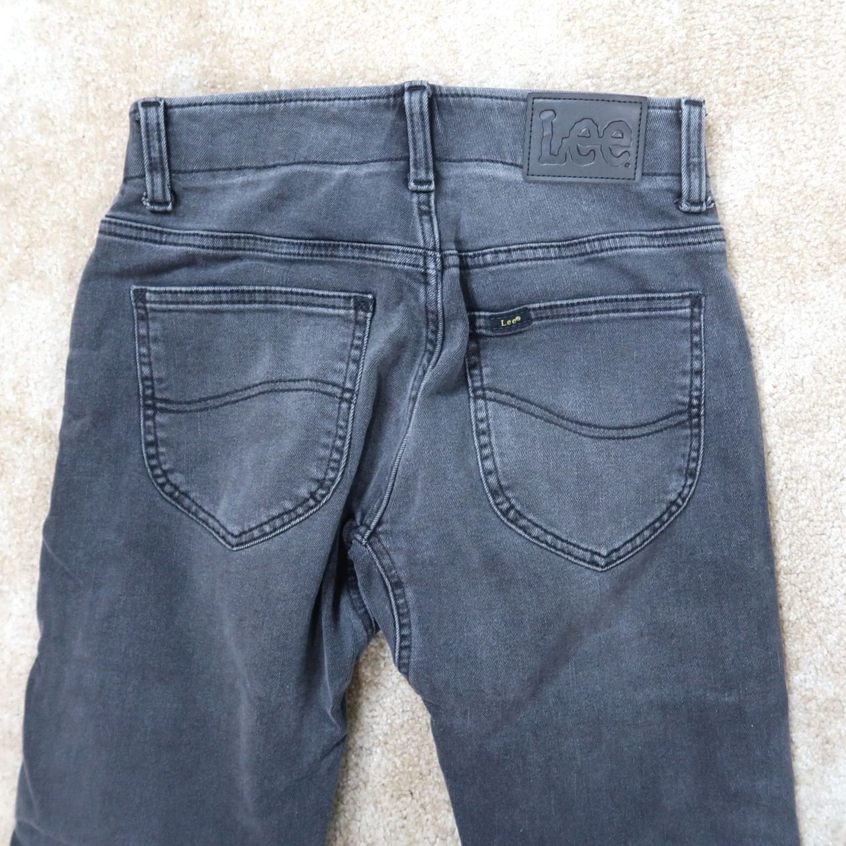 Lee Lee Slim Straight Jeans Men's 28x30 Black Denim Stretch Straight Jeans Mens Jeans 90s Vintage: No Size US 28 / EU 44 - 5 Thumbnail