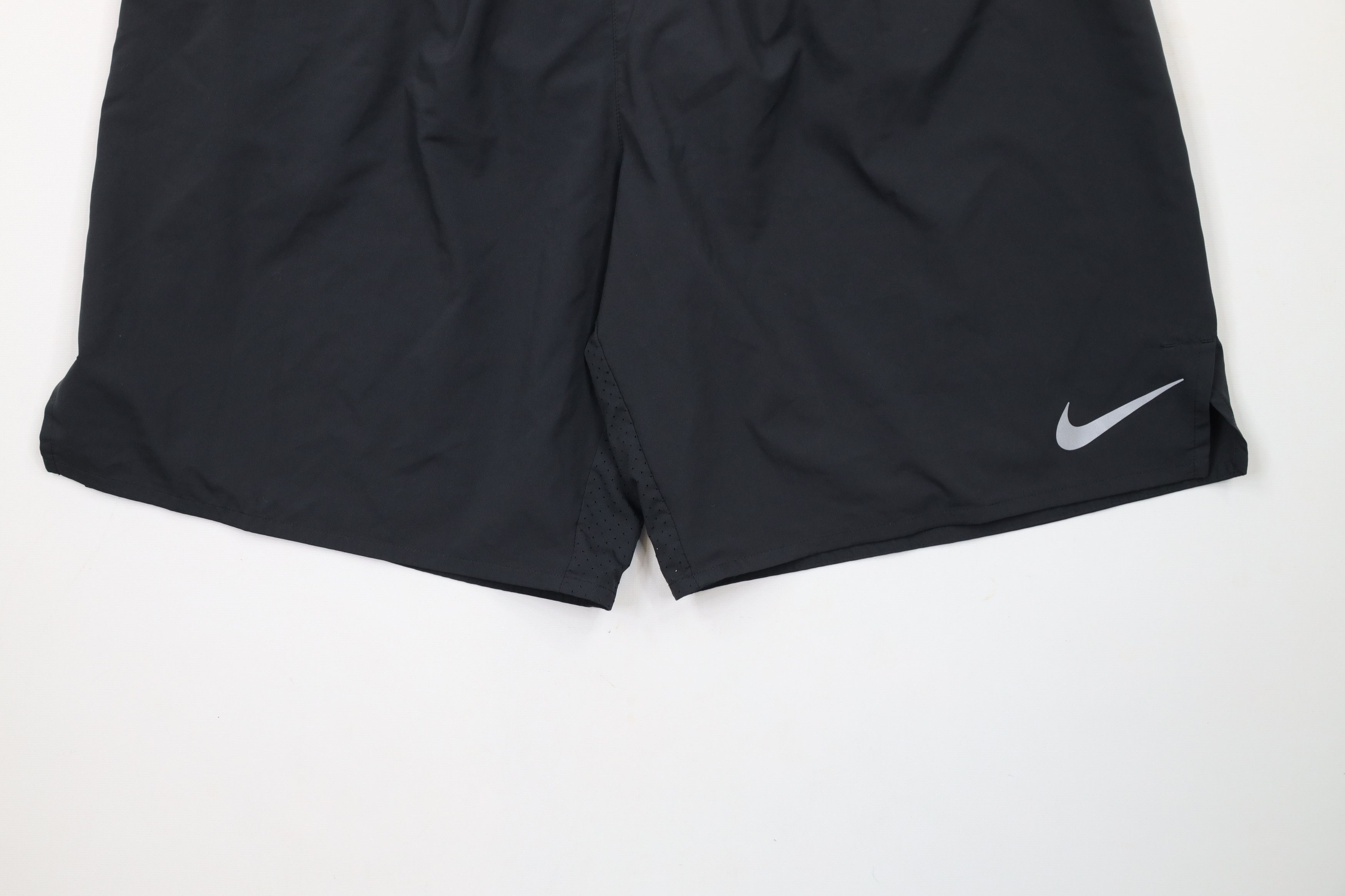 Nike × Vintage Nike Reflective Swoosh Above Knee Lined Running Shorts Size US 36 / EU 52 - 4 Thumbnail