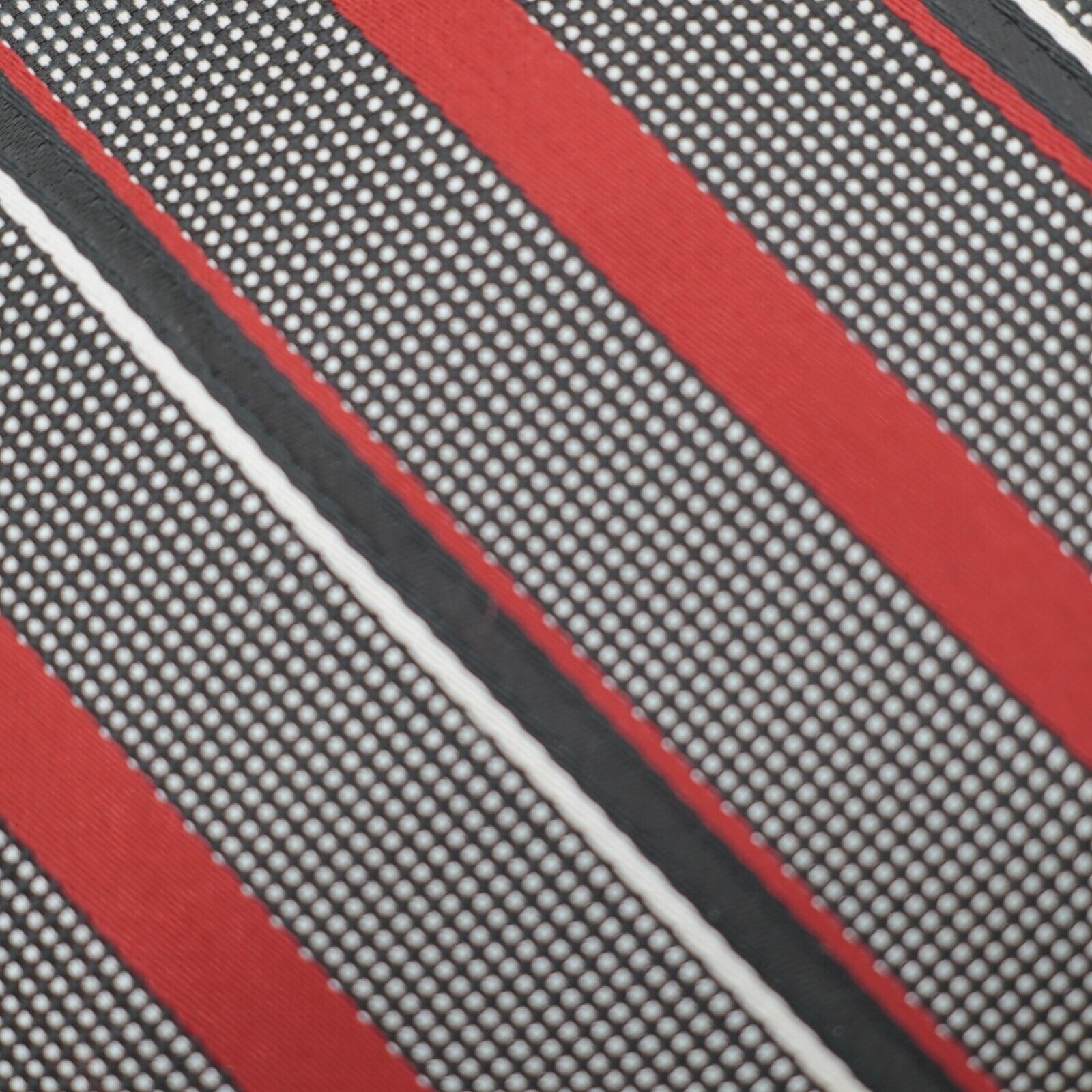 Express Express Black Red Striped Polka Dot Woven Skinny Polyester Size ONE SIZE - 2 Thumbnail