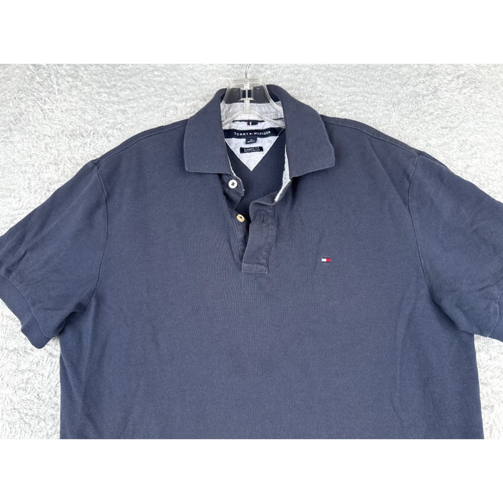 Tommy Hilfiger Tommy Hilfiger Polo Shirt Men Medium Blue 100% Cotton Classic Fit Size US M / EU 48-50 / 2 - 4 Thumbnail