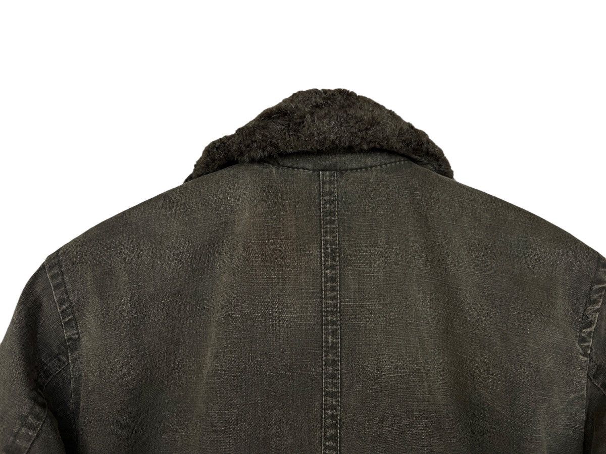 Vintage Johnbull Alpaca Fur Canvas Green Jacket Size US L / EU 52-54 / 3 - 8 Thumbnail