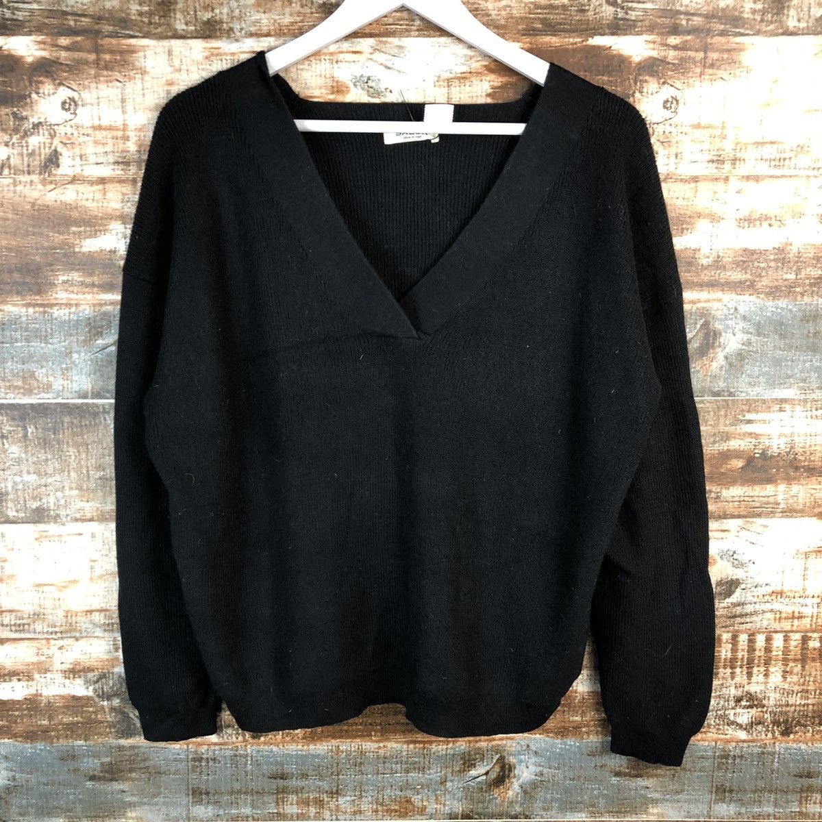Homespun Knitwear × Japanese Brand Salon Black vintage japan Knitwear #A1835 Size M / US 6-8 / IT 42-44 - 3 Thumbnail