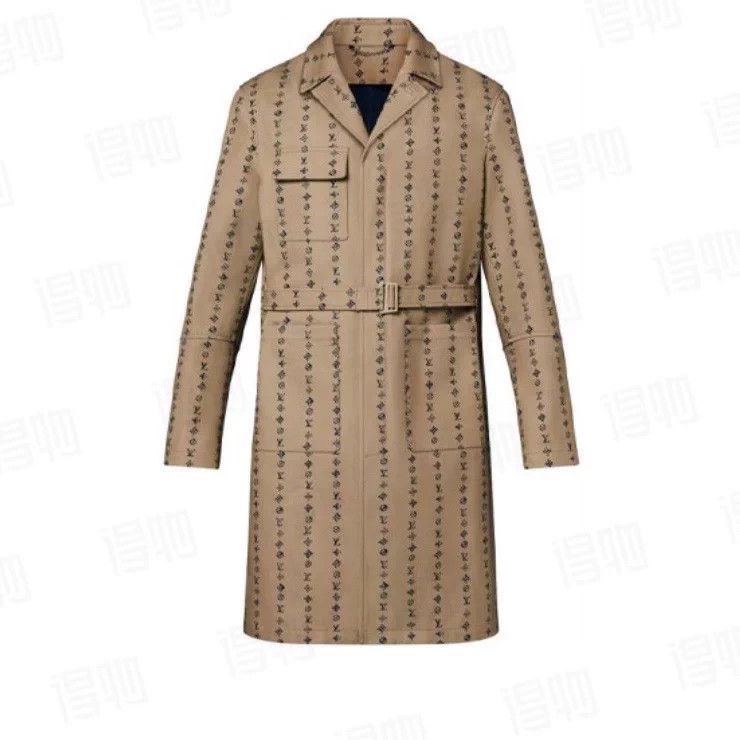 Louis Vuitton LV khaki striped monogram coat 46,48,50,52 NWT Size US M / EU 48-50 / 2 - 8 Thumbnail