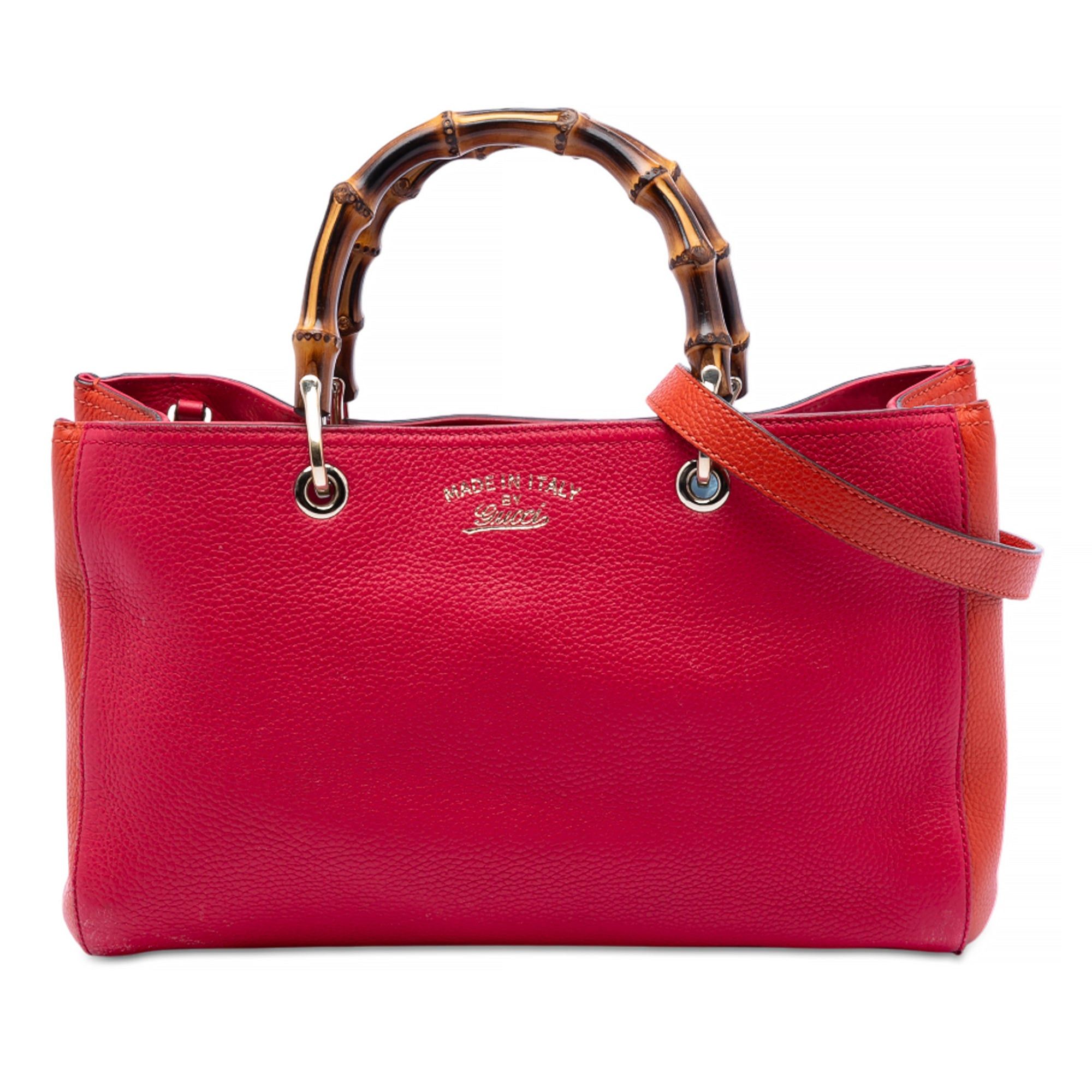 Gucci Medium Calfskin Bamboo Shopper Satchel Size ONE SIZE - 1 Thumbnail