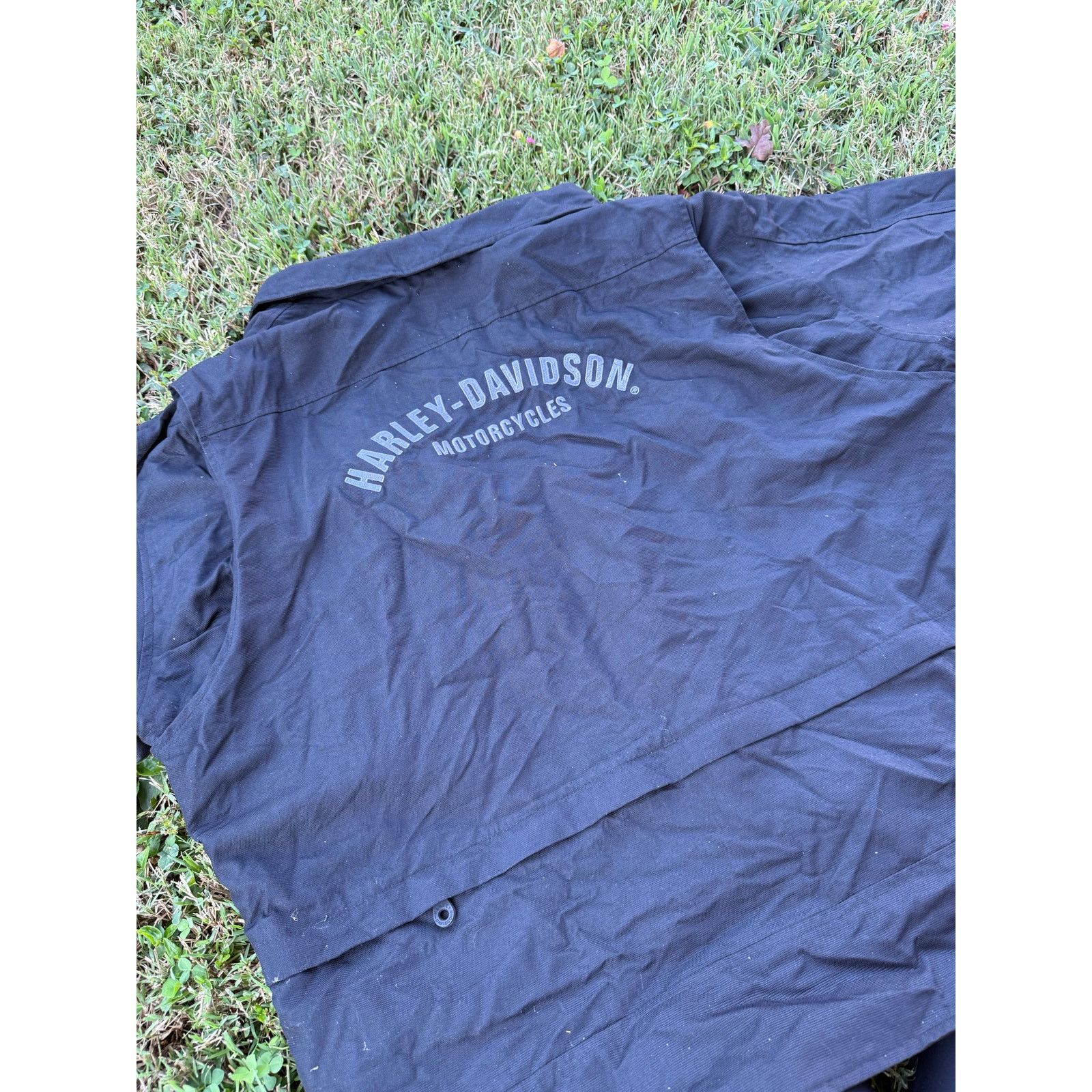 Harley Davidson Harley Davidson Y2K Nylon Collared Jacket 2XL Size US XXL / EU 58 / 5 - 6 Thumbnail