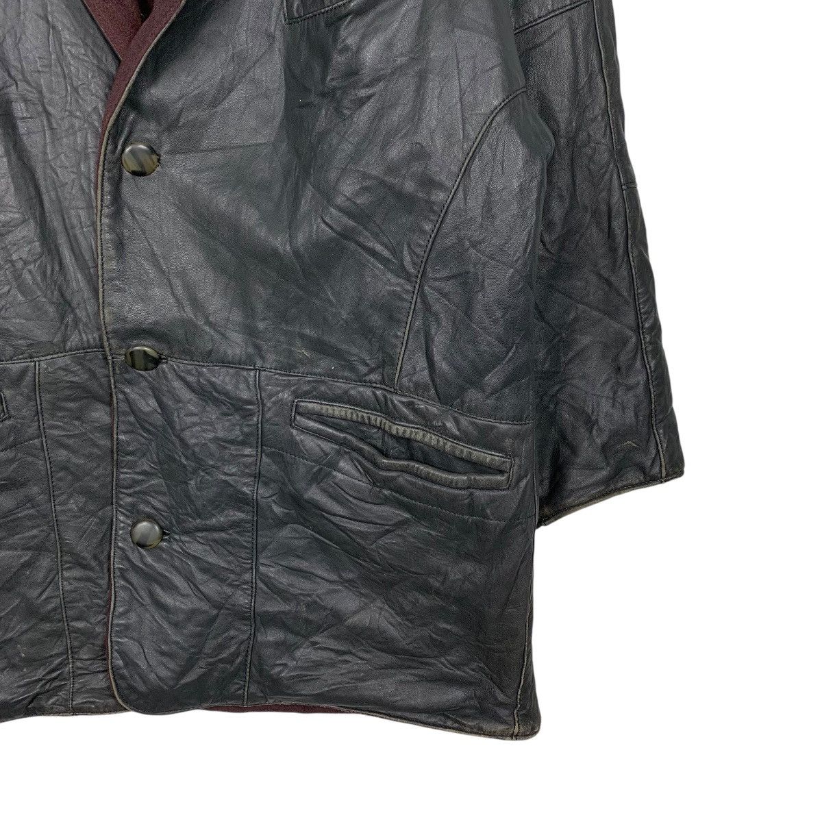 Japanese Brand Italian Applausi Leather Jacket Size US M / EU 48-50 / 2 - 4 Thumbnail