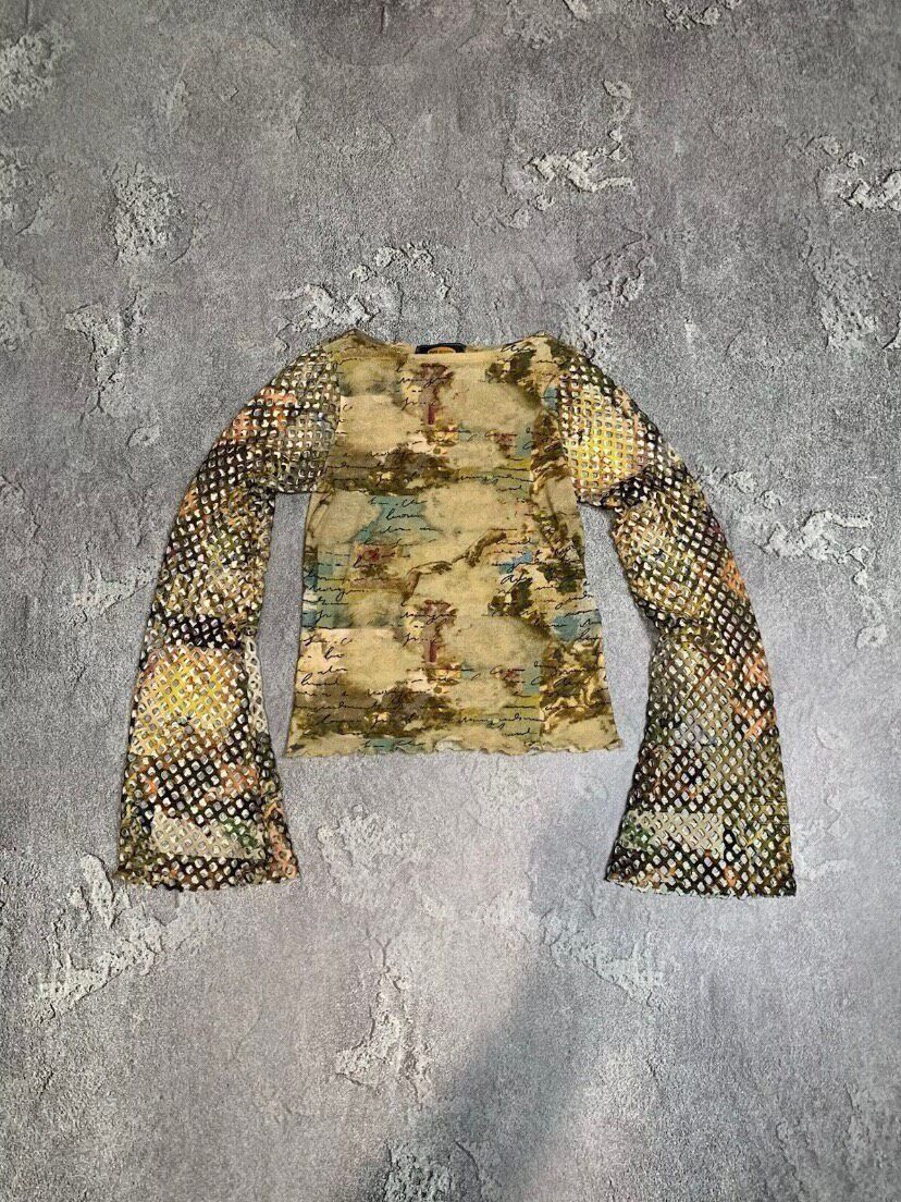 Vintage Vintage Hollow Out Long Sleeve Top Size M / US 6-8 / IT 42-44 - 1 Thumbnail