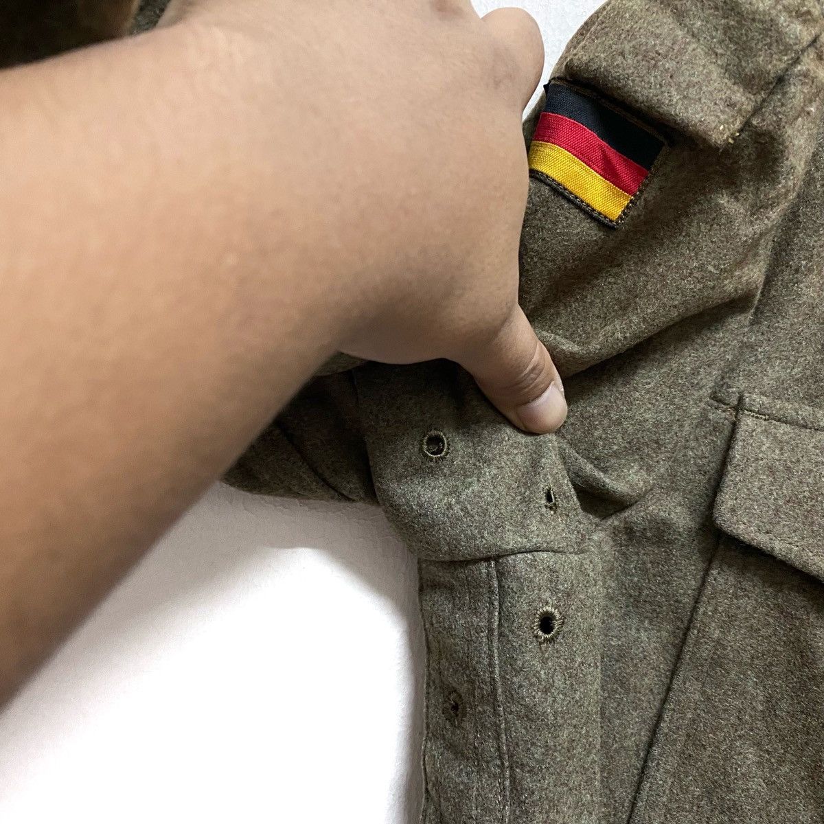 Other OG Vintage 60's HCH. MUERMANN K.G. Military Wool Army Size US L / EU 52-54 / 3 - 9 Thumbnail