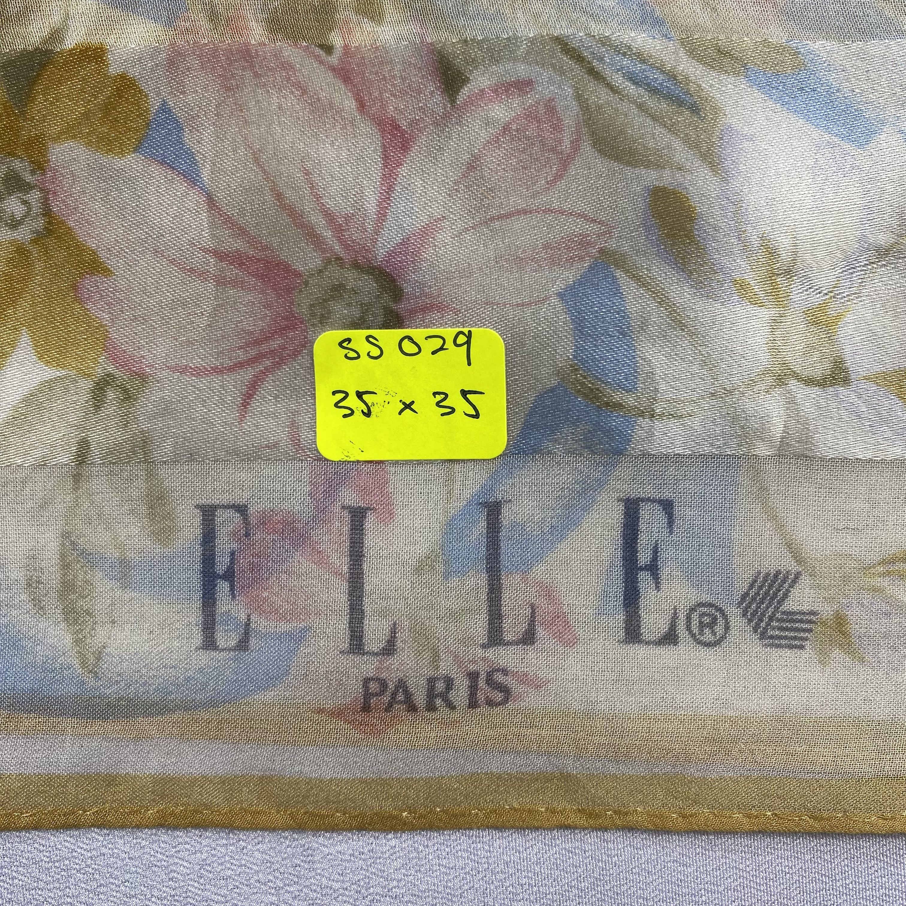 Japanese Brand × Vintage Vintage Elle Paris Silk Scarf SS029 Size ONE SIZE - 8 Thumbnail