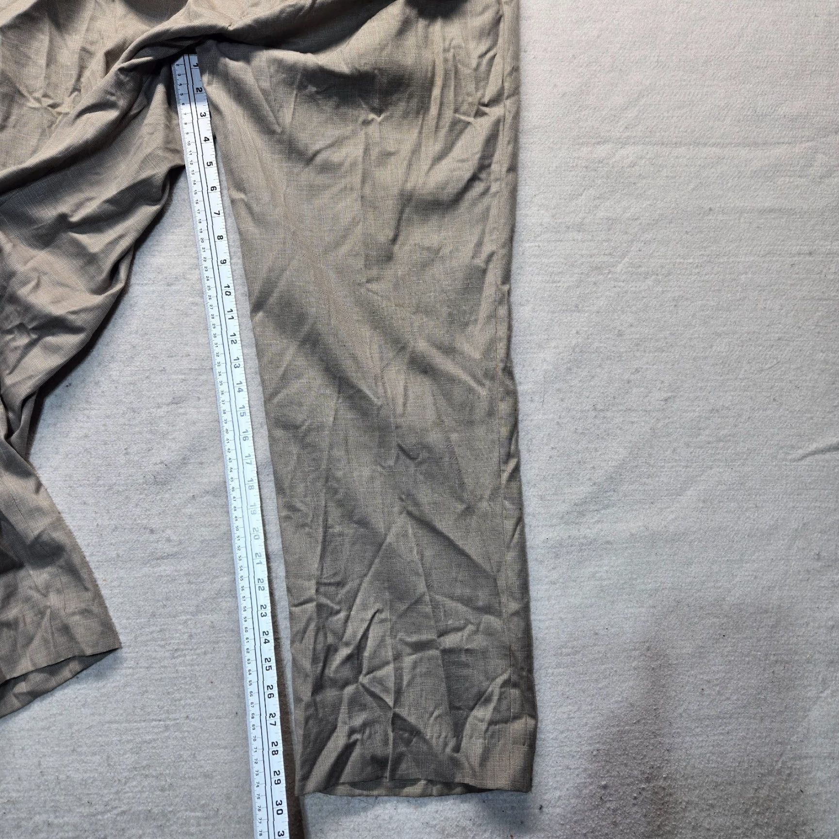 Vintage Vinci Dress Pants Beige Rayon Business Casual Pockets 38x30 Adult Men's Beige Pockets Dress Pants 38 Mens Size US 38 / EU 54 - 7 Thumbnail