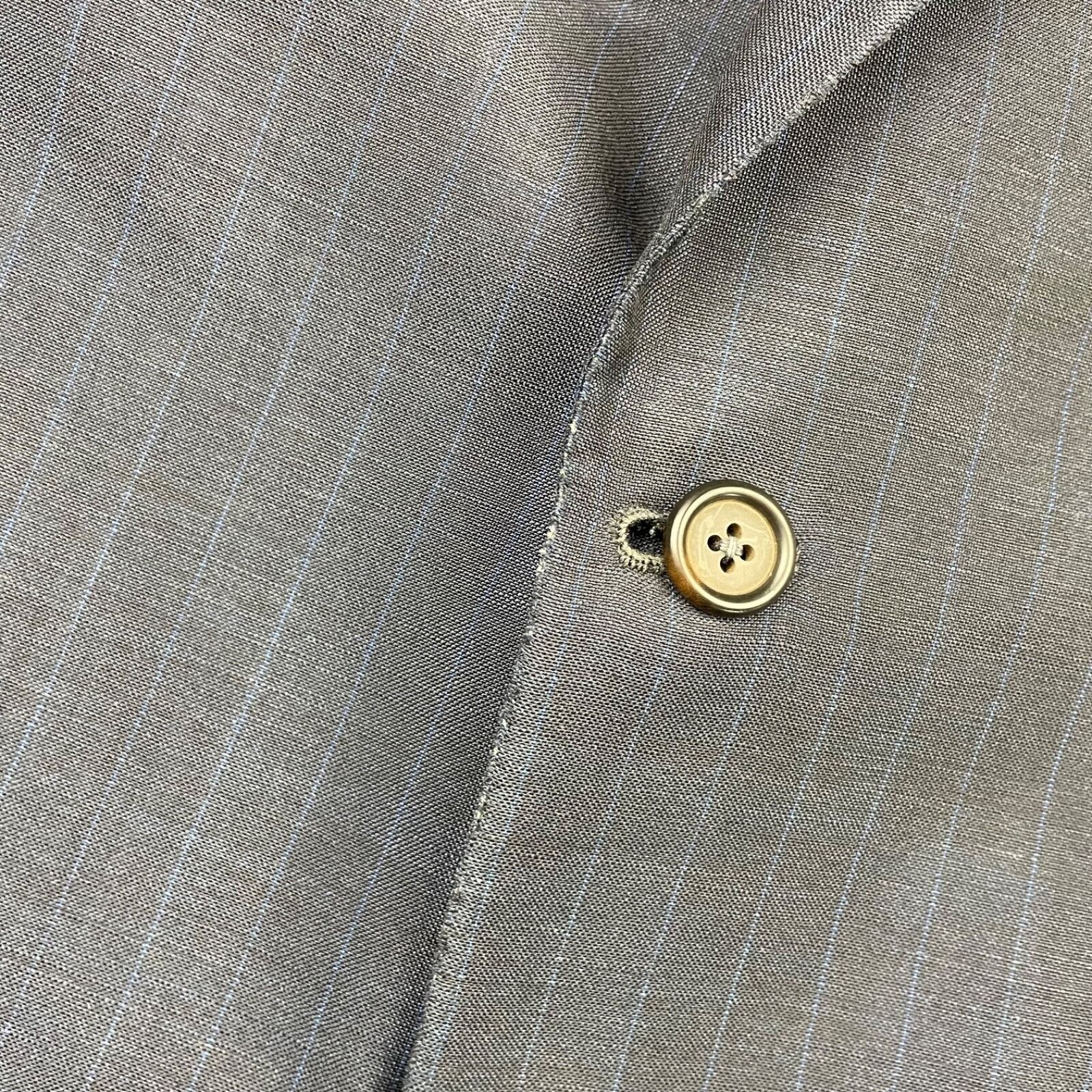 Oxxford Clothes VTG Oxxford Clothes Men's Manhattan Lightweight Suit Blue St Size 44R - 20 Thumbnail