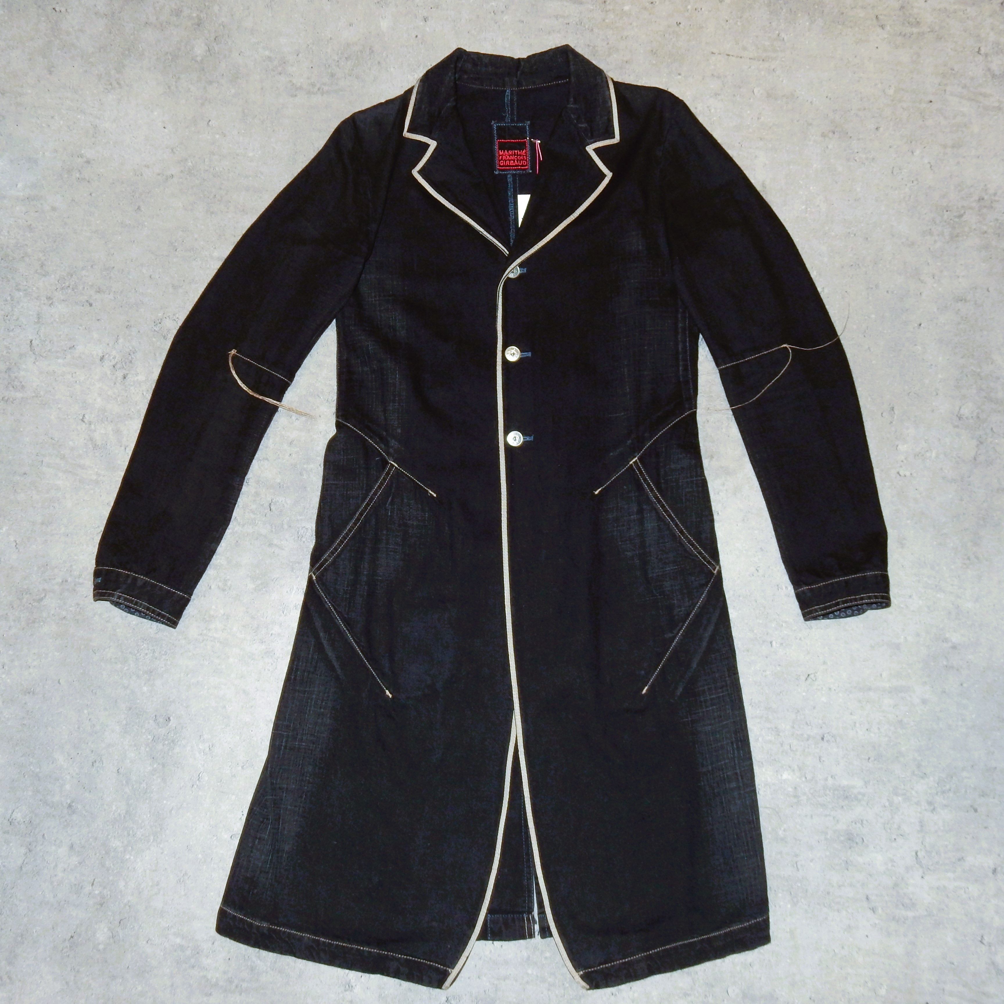 Marithe + Francois Girbaud × Vintage Marithe Francois Gribaud long dark coat - XS Size XS / US 0-2 / IT 36-38 - 4 Thumbnail