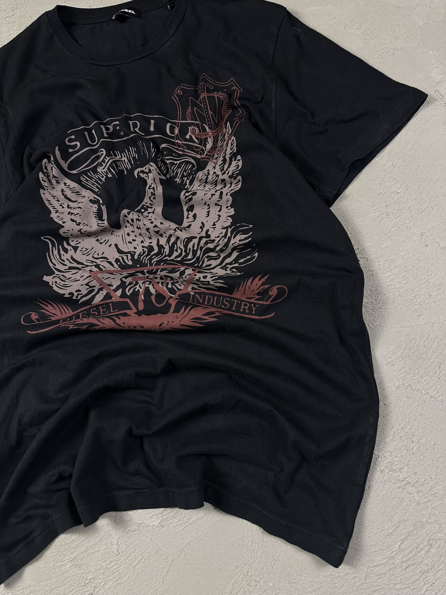 Diesel × Vintage Vintage Y2k Diesel Graphic T-shirt Hype Size US L / EU 52-54 / 3 - 7 Thumbnail