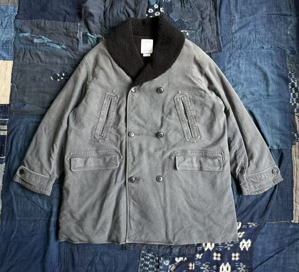 Visvim navy vintage style coat by visvim Size US L / EU 52-54 / 3 - 1 Thumbnail