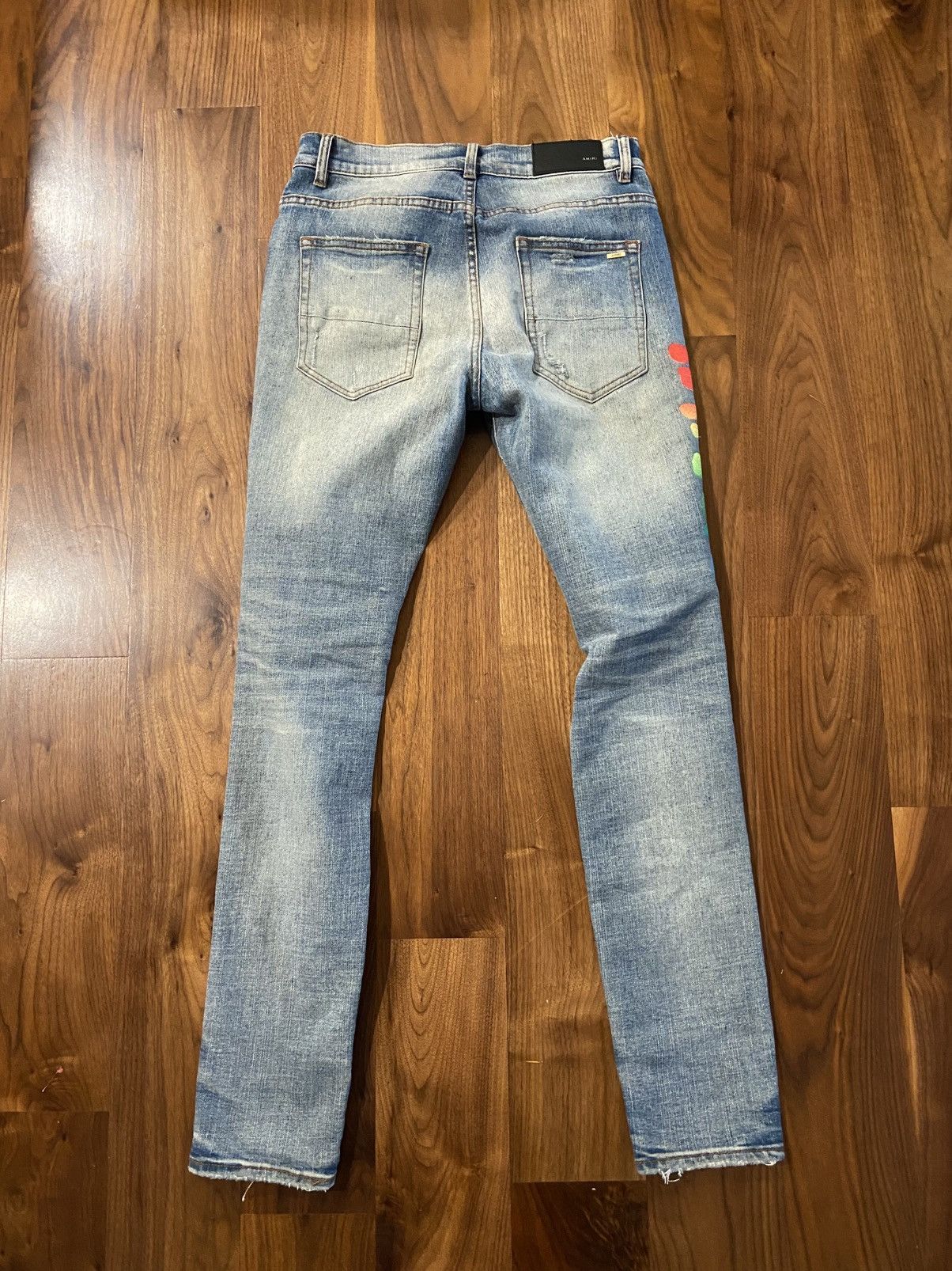 Amiri Amiri Rainbow Patch Jeans Size US 30 / EU 46 - 7 Thumbnail
