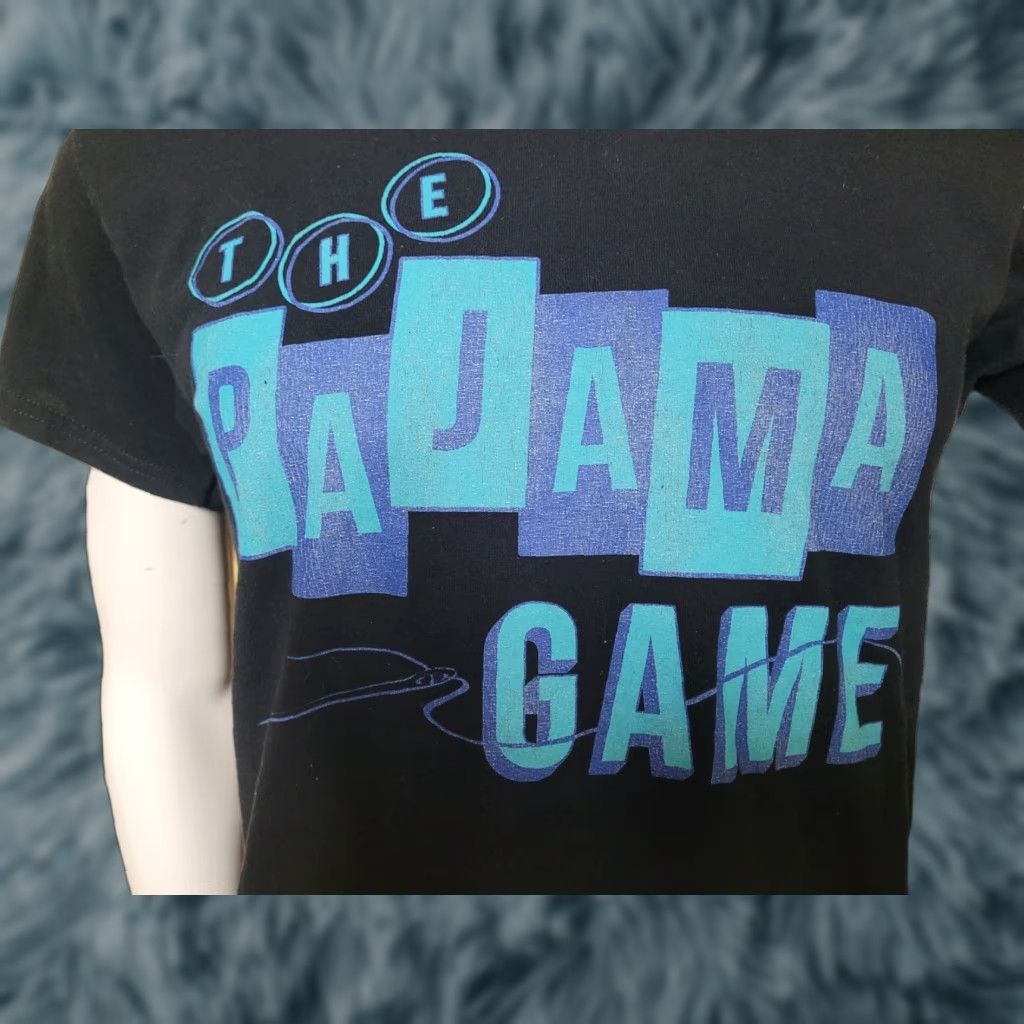 Vintage VTG The Pajama Game Musical T Shirt Medium Bob Fosse Men's Black 100% Cotton Theater Graphic Tee Size US M / EU 48-50 / 2 - 1 Thumbnail