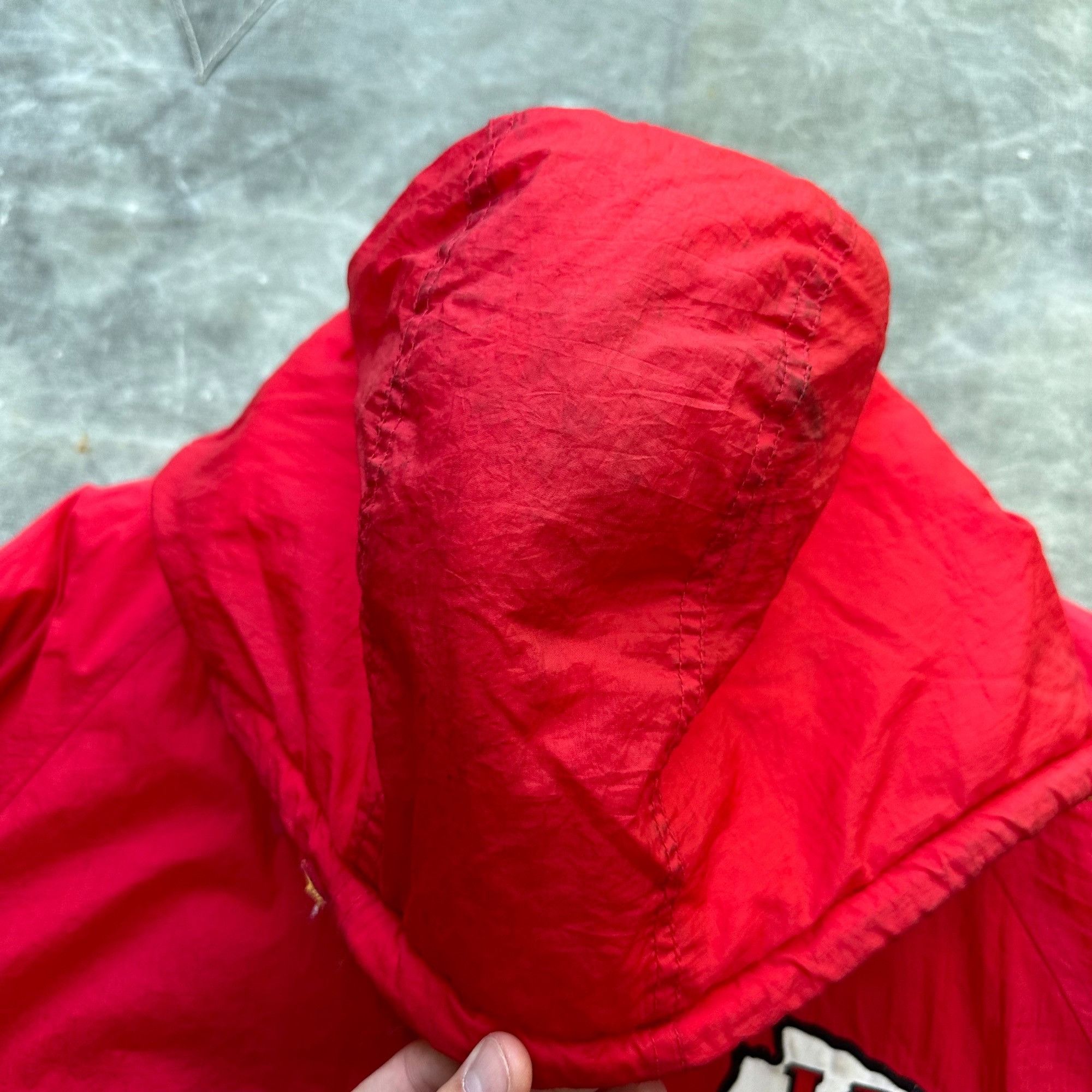 Logo 7 × NFL × Vintage Vintage 90s Logo Athletic Kansas City Chiefs NFL Puffer Jack Size US XL / EU 56 / 4 - 7 Thumbnail