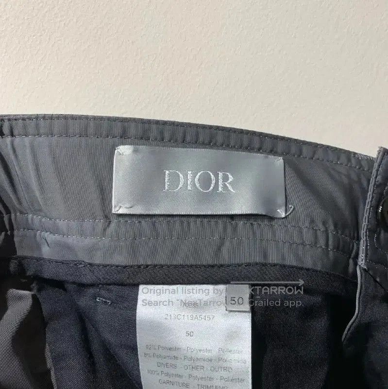 Dior Dior Casual Gray Nylon Trousers for Men . Size US 30 / EU 46 - 2 Thumbnail