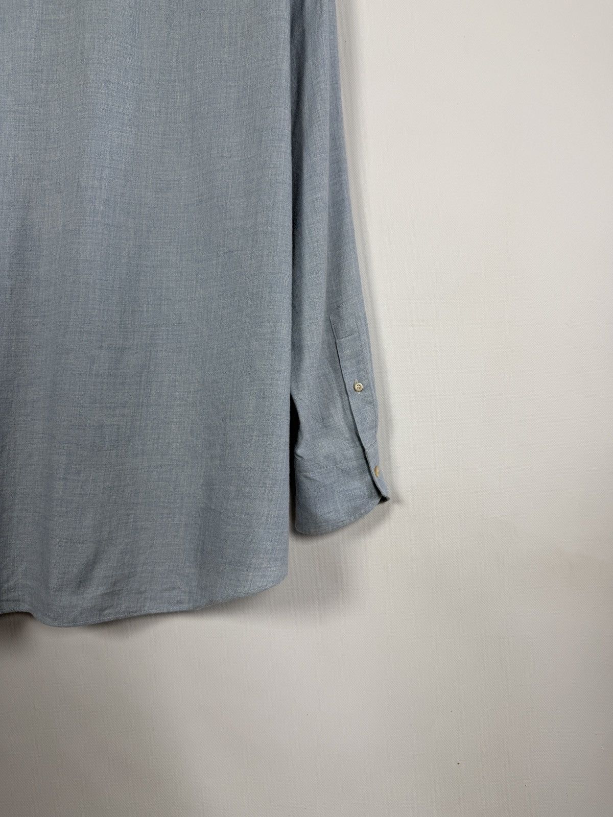 Other BRULI Swiss Made Long Sleeve Shirt Button Up Cotton / Wool Size US XL / EU 56 / 4 - 13 Thumbnail