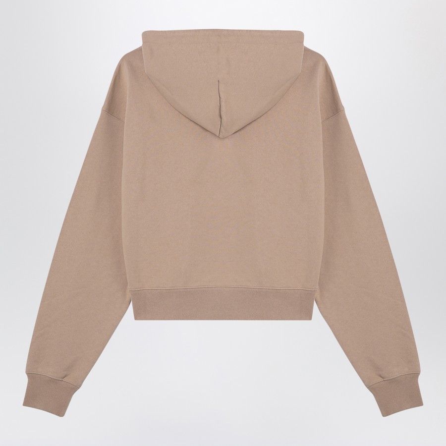 Jacquemus o1d2blof0824 Gros Grain Hoodie in Beige Size XS / US 0-2 / IT 36-38 - 2 Thumbnail