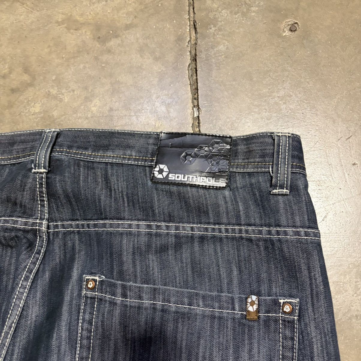 Southpole Vintage SouthPole Baggy Denim Jeans Wide Leg Skater Y2K 48 Size US 44 / EU 60 - 13 Thumbnail