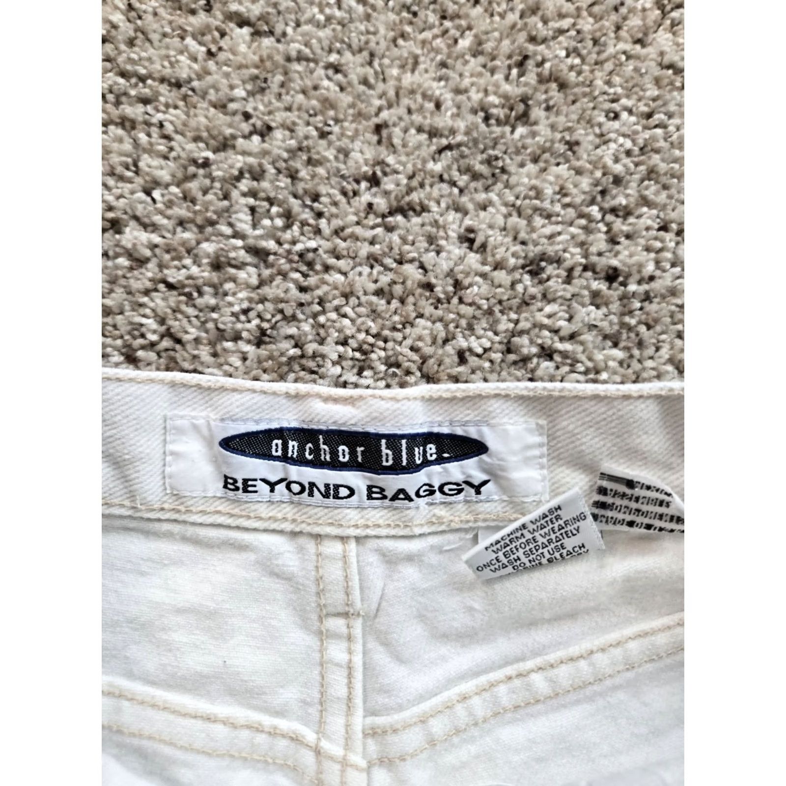 Anchor Blue Anchor Blue Beyond Baggy Jeans 90s Straight Denim White 31x29 Men's Jeans Baggy 5-Pocket Denim Cotton Relaxed Vintage 90s Grunge Baggy Jeans Shoes? Size US 31 - 7 Thumbnail
