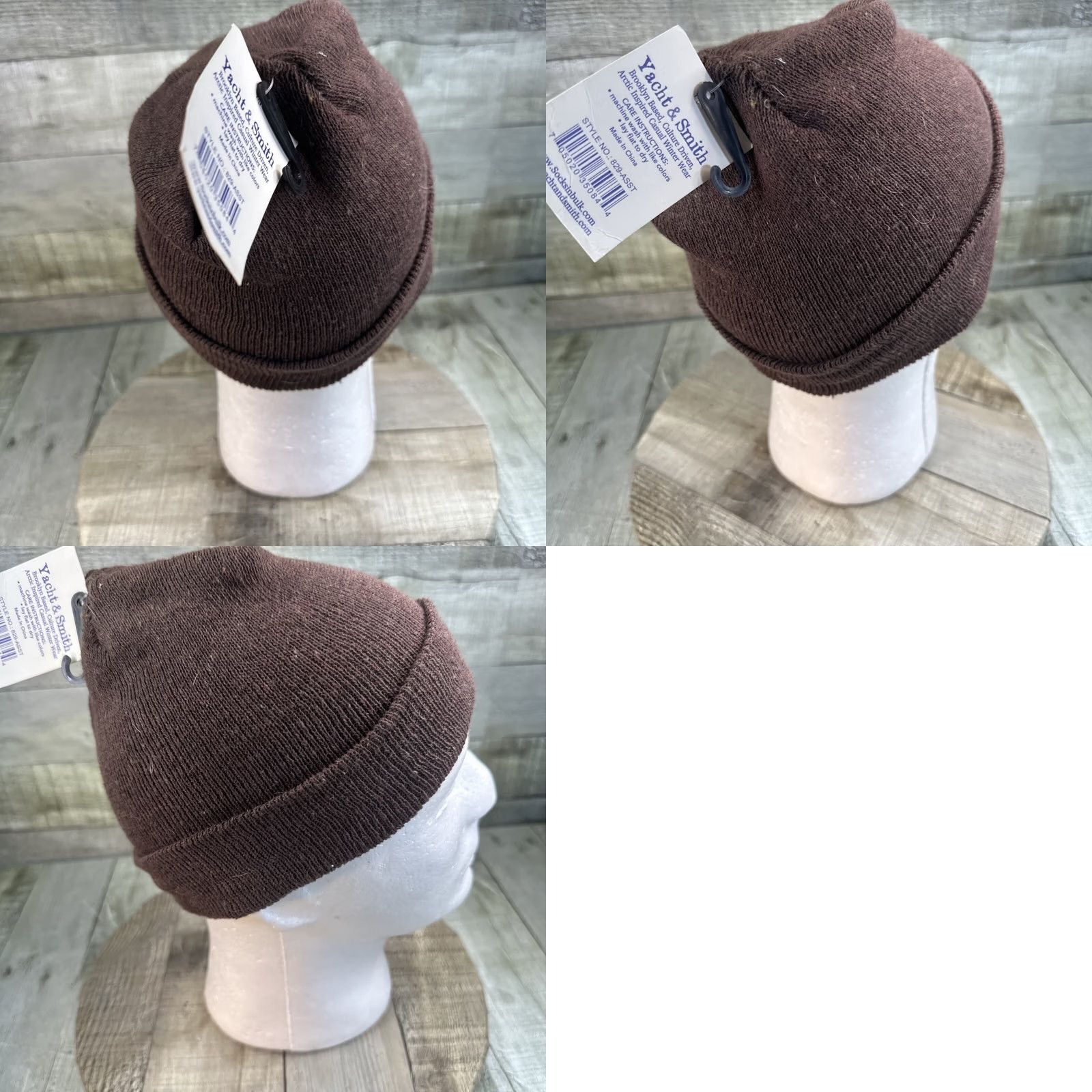 Vintage Yacht & Smith Beanie Unisex Adults One Size Dark Gray Knit Hats Men Women Size ONE SIZE - 8 Thumbnail
