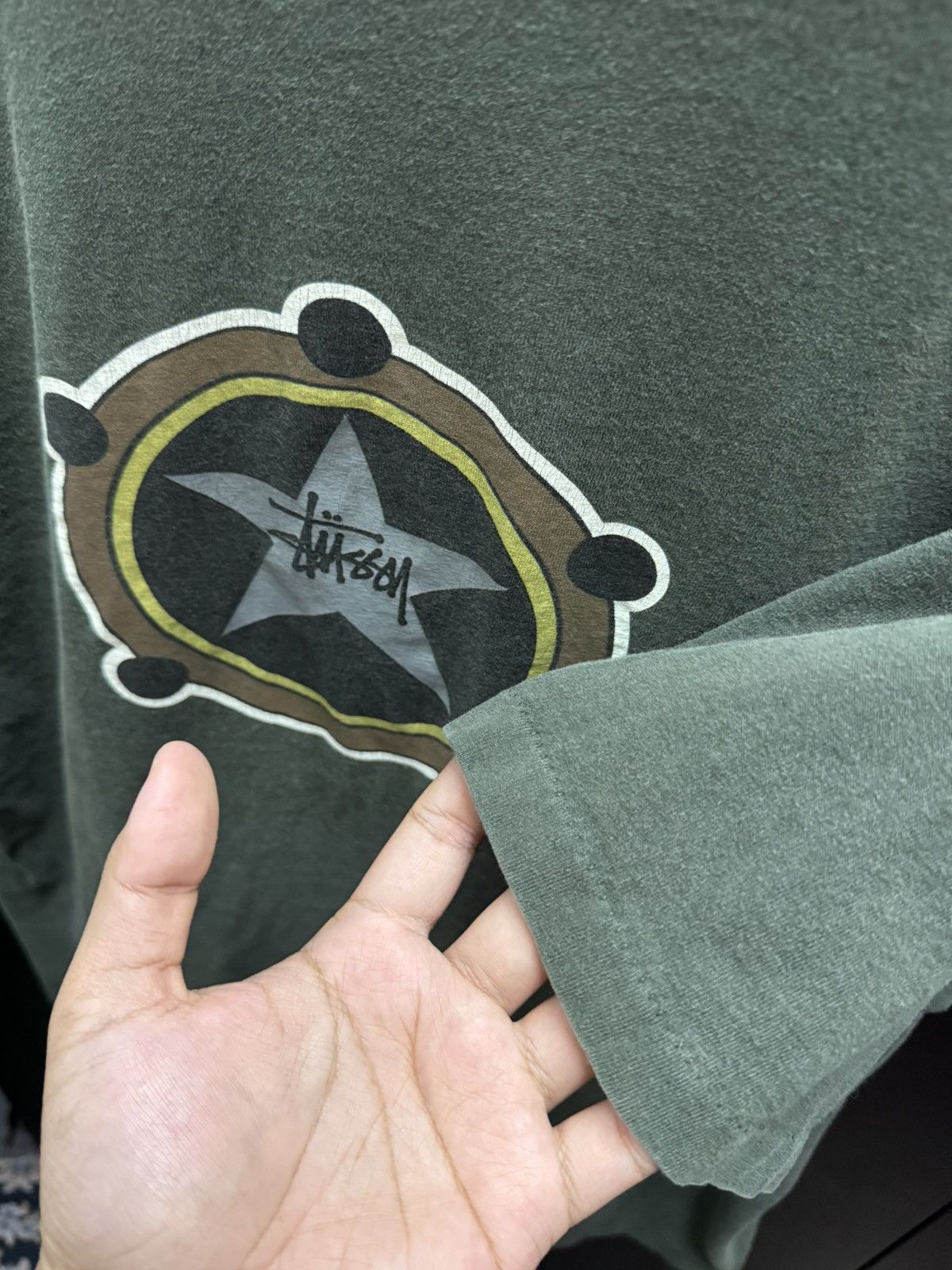 Stussy × Vintage Vintage 80s Stussy Star Old Logo by Shawn Stussy VERY RARE Size US L / EU 52-54 / 3 - 5 Thumbnail