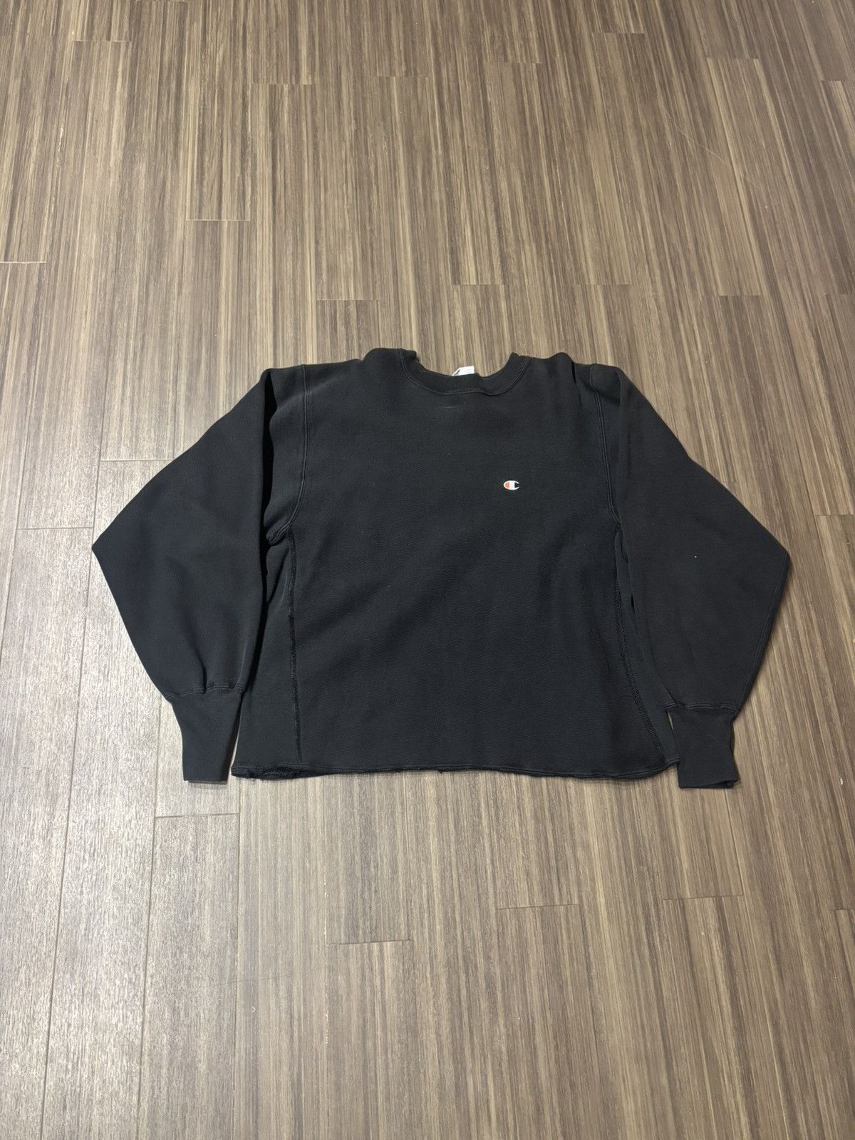 Champion Vintage 90s Champion Reverse Weave Sweatshirt Black Mens L Size US L / EU 52-54 / 3 - 1 Thumbnail