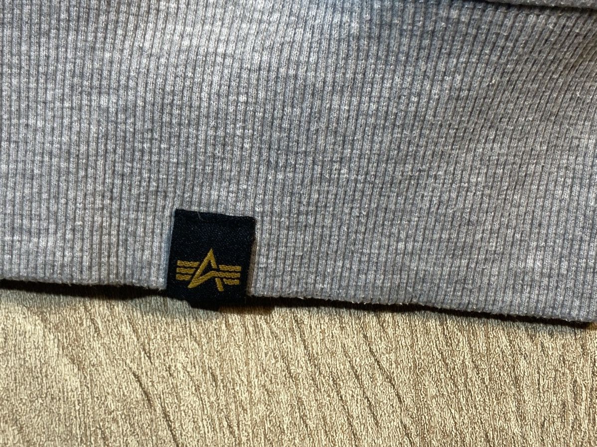 Alpha Industries Alpha Industries mens grey cotton sweater size L Size US L / EU 52-54 / 3 - 3 Thumbnail