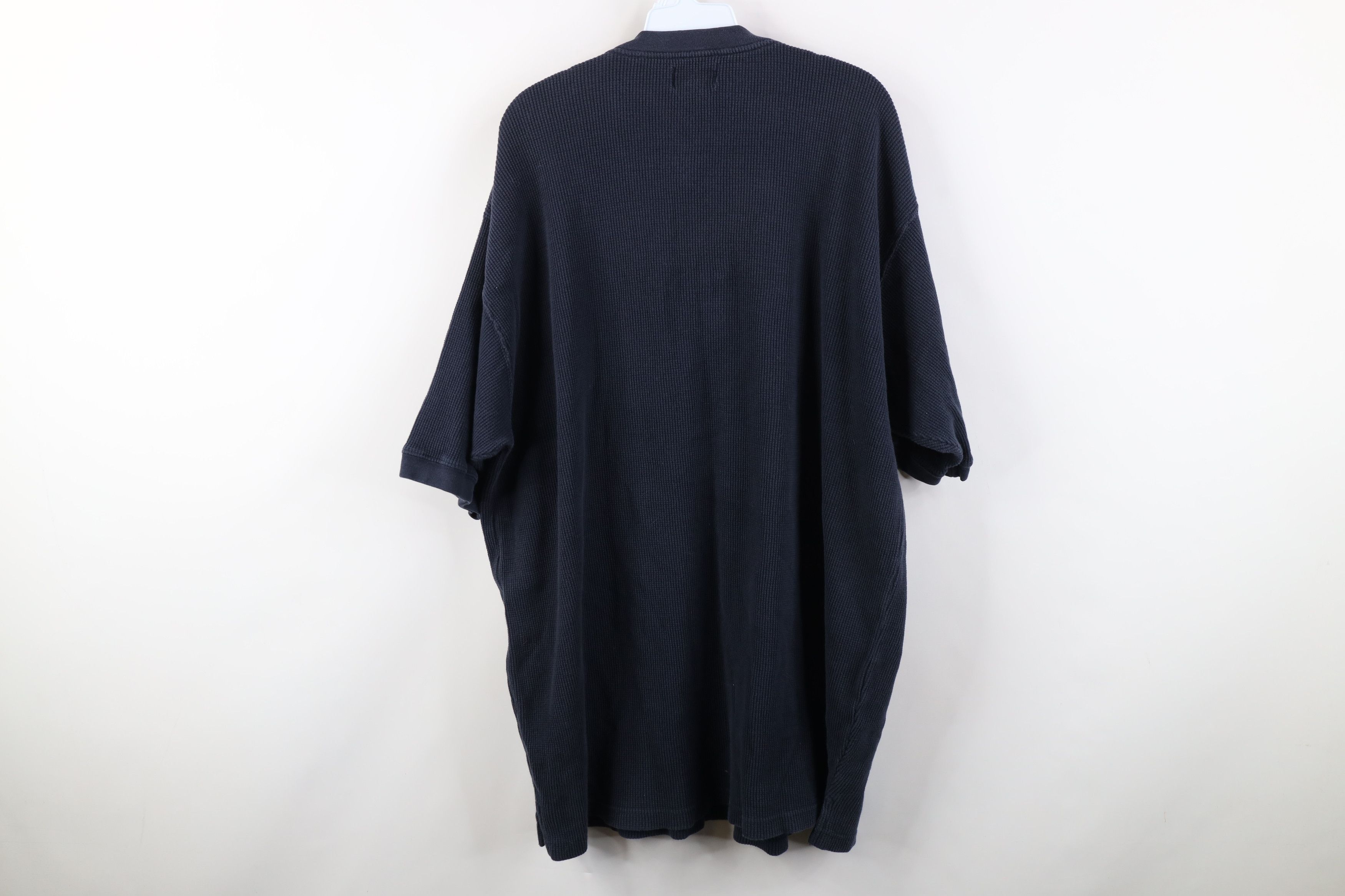 Vintage Vintage 90s Streetwear Thermal Waffle Knit Henley T-Shirt Size US XXL / EU 58 / 5 - 11 Thumbnail