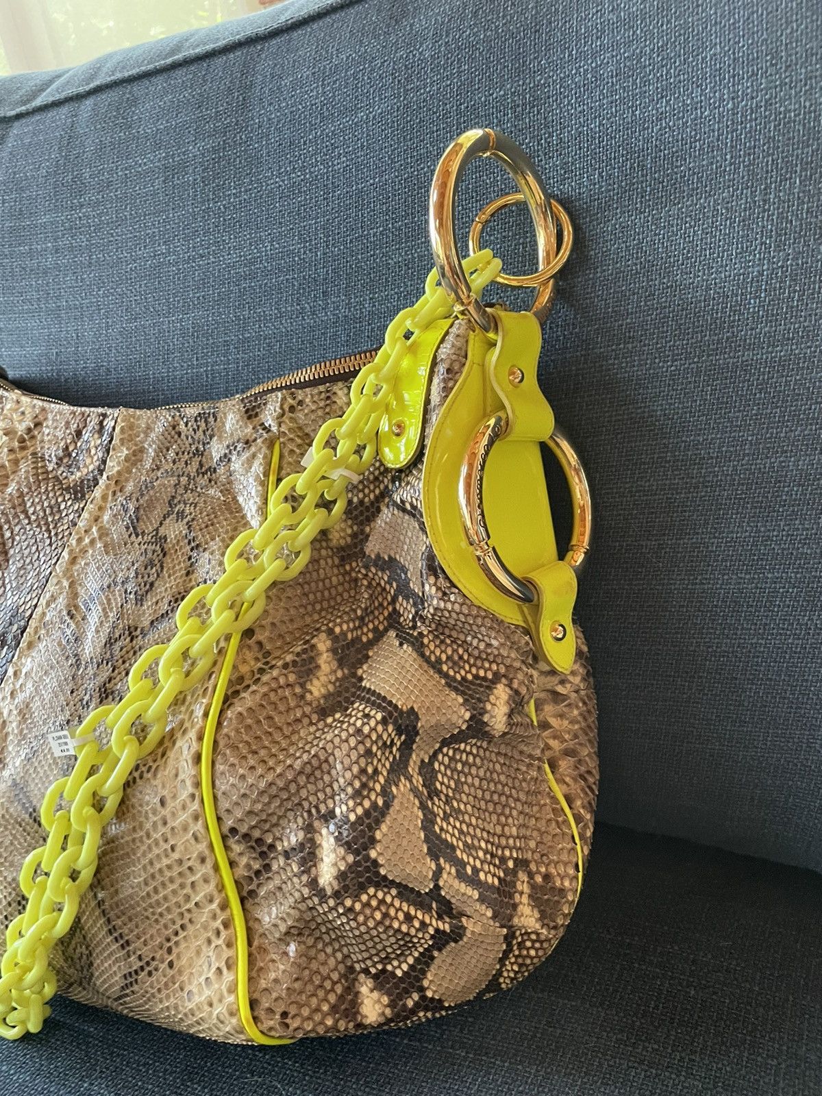 Other Rare Gianmarco Lorenzi genuine python shoulder bag Size ONE SIZE - 4 Thumbnail