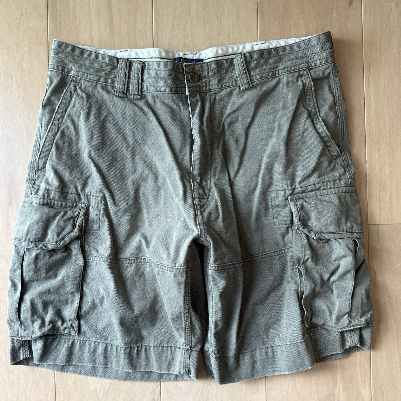 Polo Ralph Lauren Polo Ralph Lauren Cargo Shorts 38 Green Canvas Military Size US 38 / EU 54 - 3 Thumbnail