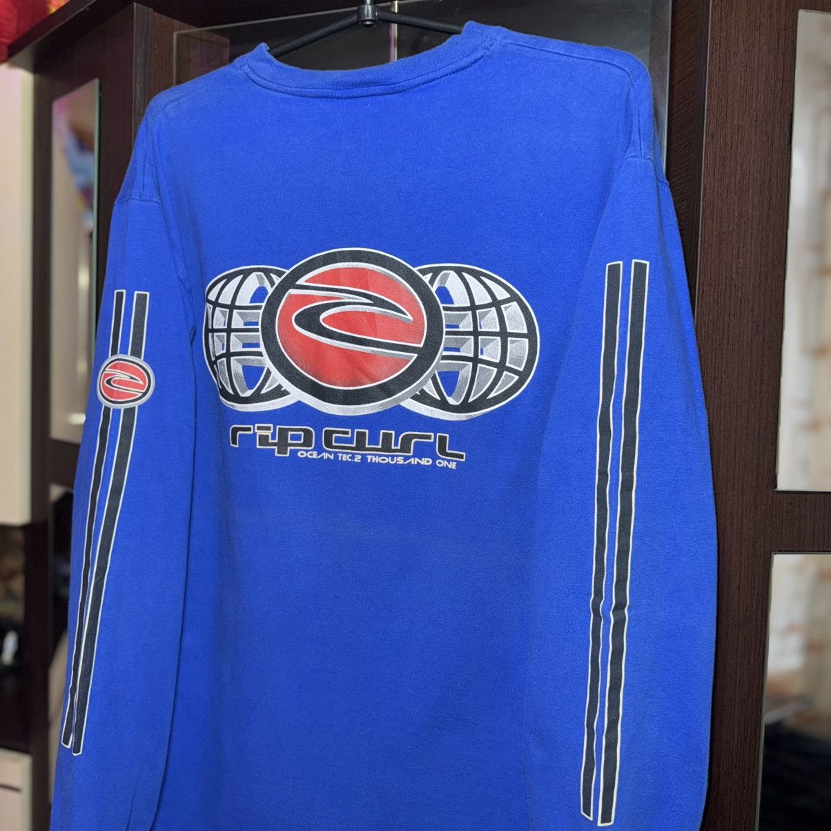 Rip Curl 🏄 Vintage 90s Rip Curl Surf Long Sleeve Size US L / EU 52-54 / 3 - 3 Thumbnail
