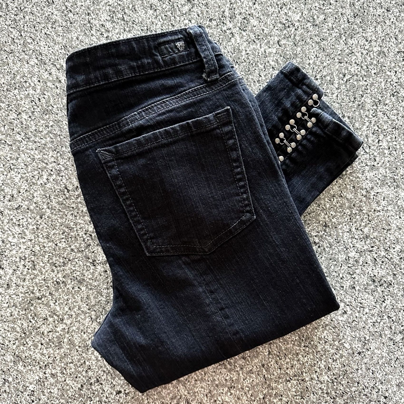 Jessica Simpson Jessica Simpson Jeans Womens 29x29 Kiss Me Low Rise Skinny Black 5-Pocket Denim Jeans Mens Womens Girls not applicable Size 29" - 2 Thumbnail