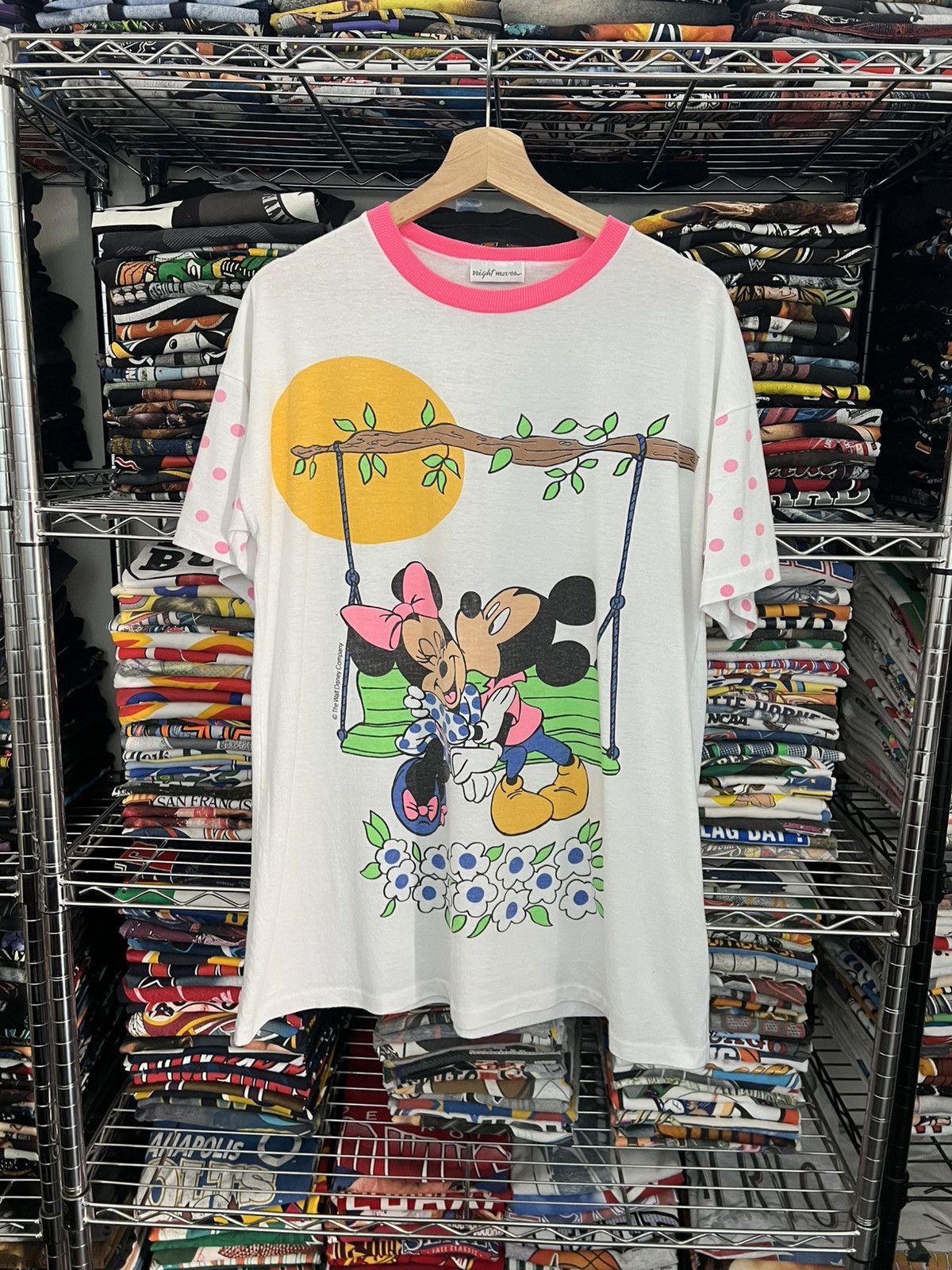 Disney 80s Mickey Minnie Mouse Love Single Stitch Tee Size US L / EU 52-54 / 3 - 1 Thumbnail