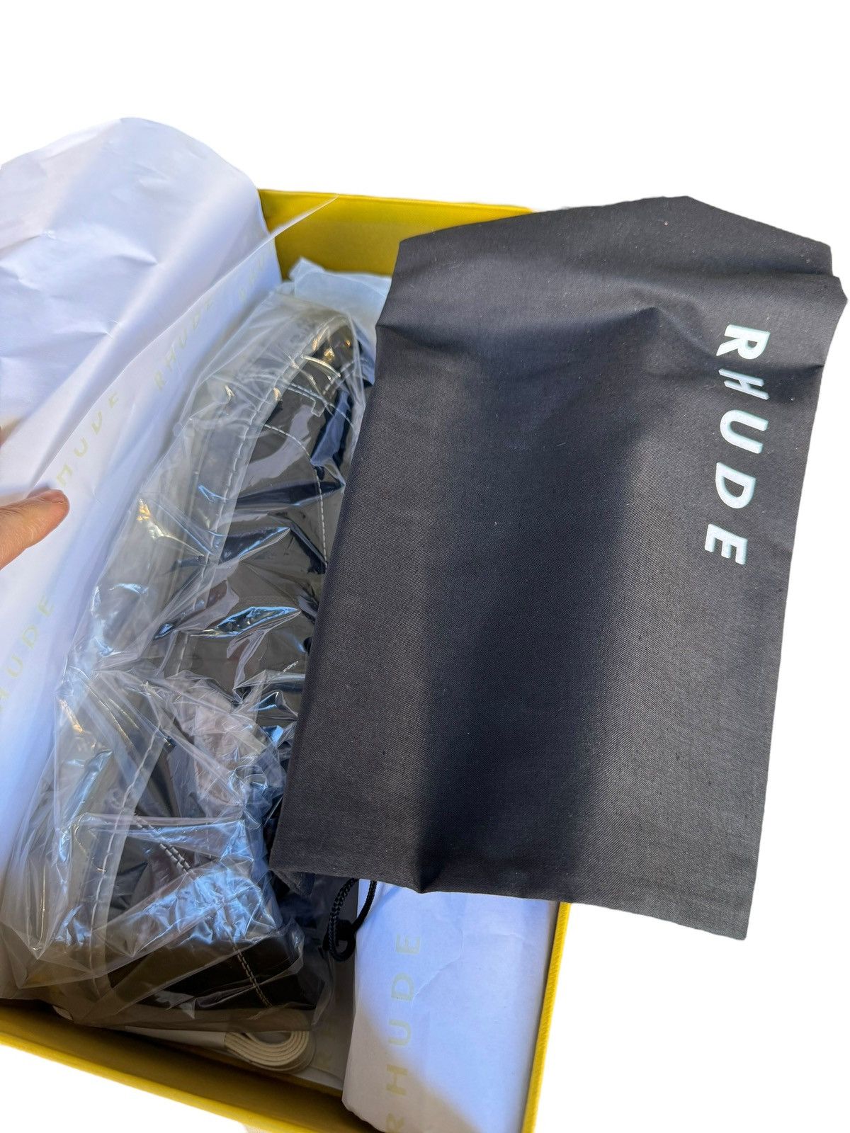 Rhude V1 Black/Translucent Nylon Lo Sneaker Size US 9 / EU 42 - 9 Thumbnail