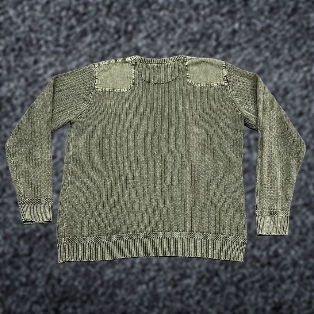 Orvis Orvis Mens Green Crewneck Cotton Linen Sweater - Pre-Owned Military Style Size US M / EU 48-50 / 2 - 1 Thumbnail