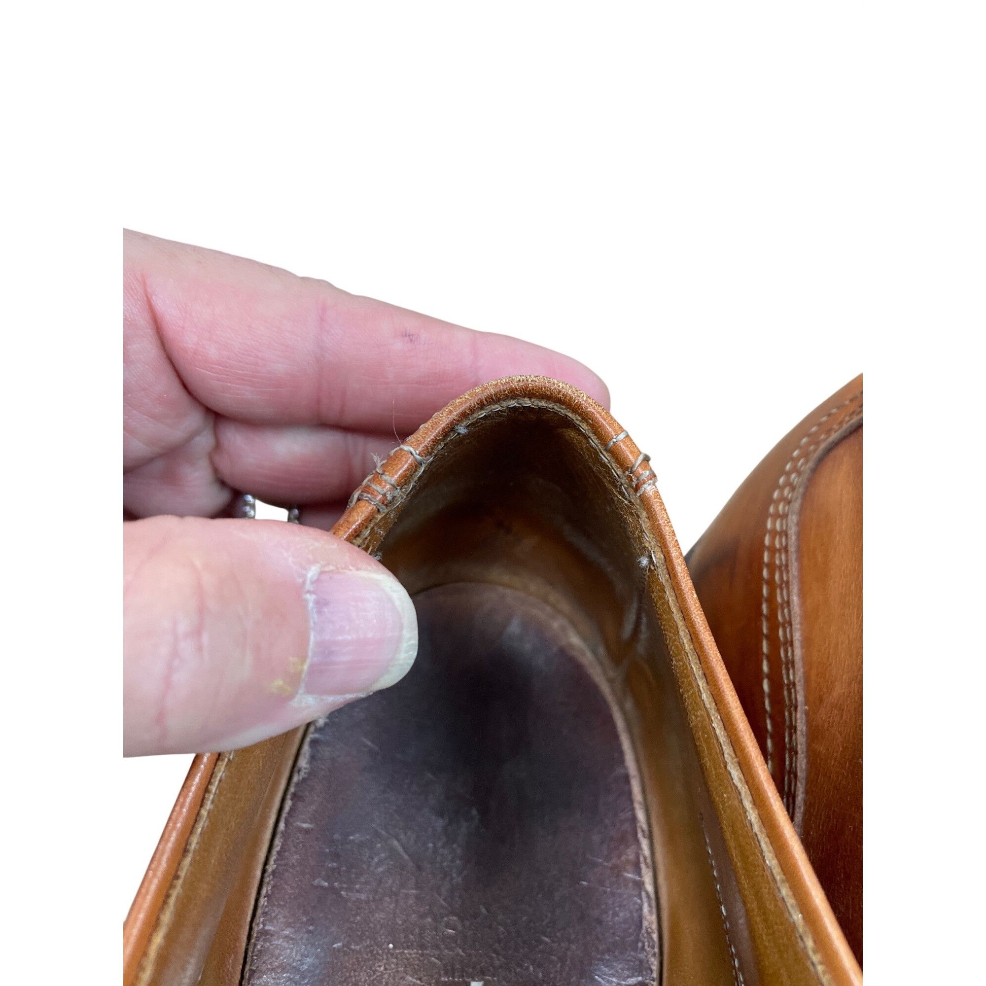 Allen Edmonds Allen Edmonds Brookwood mens brown leather cap toe oxford sh Size US 13 / EU 46 - 8 Thumbnail